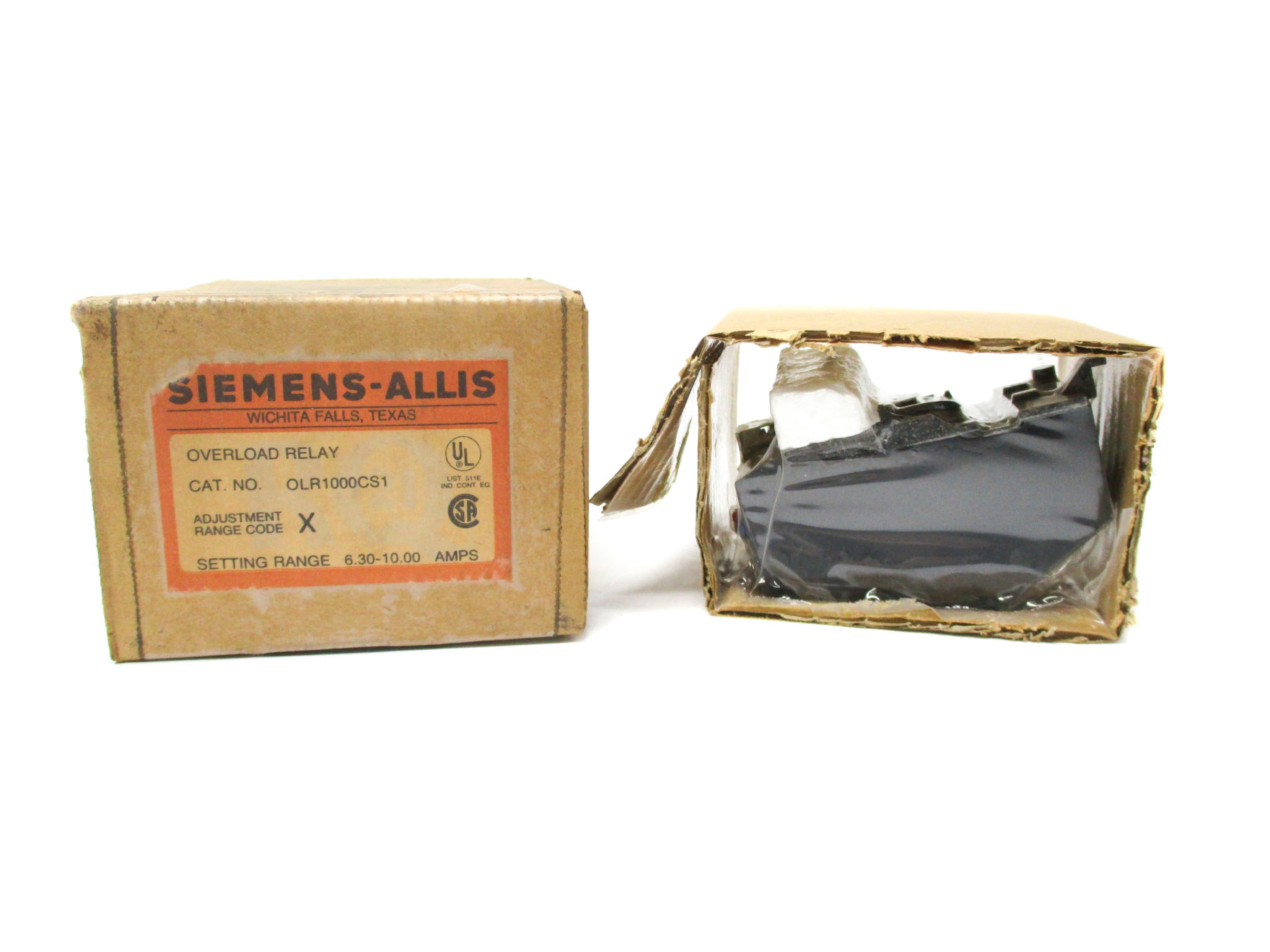 SIEMENS OLR1000CS1 600VAC 6.3-10.0A NSMP