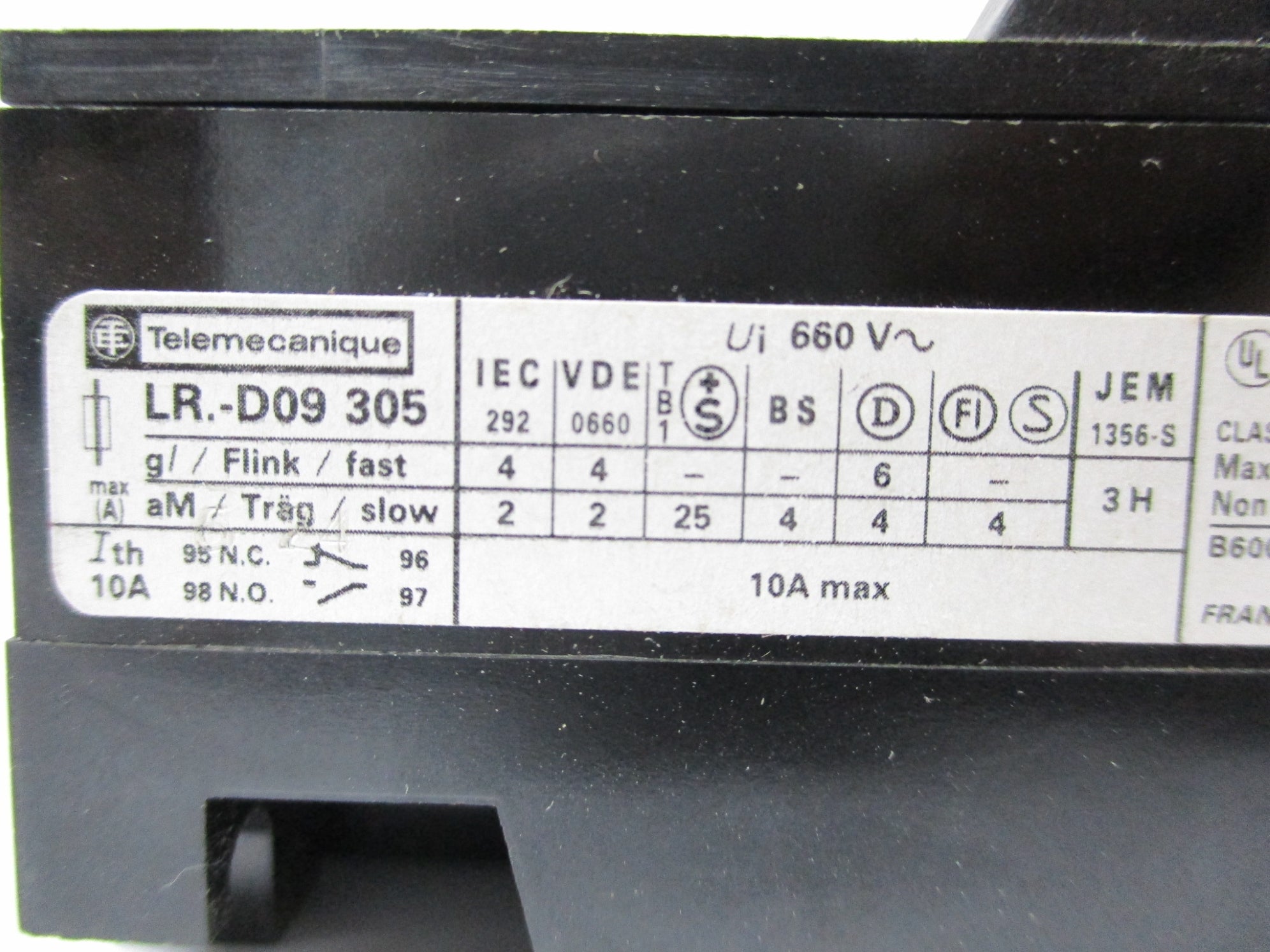 TELEMECANIQUE LR1-D09305 660V 10A NSMP