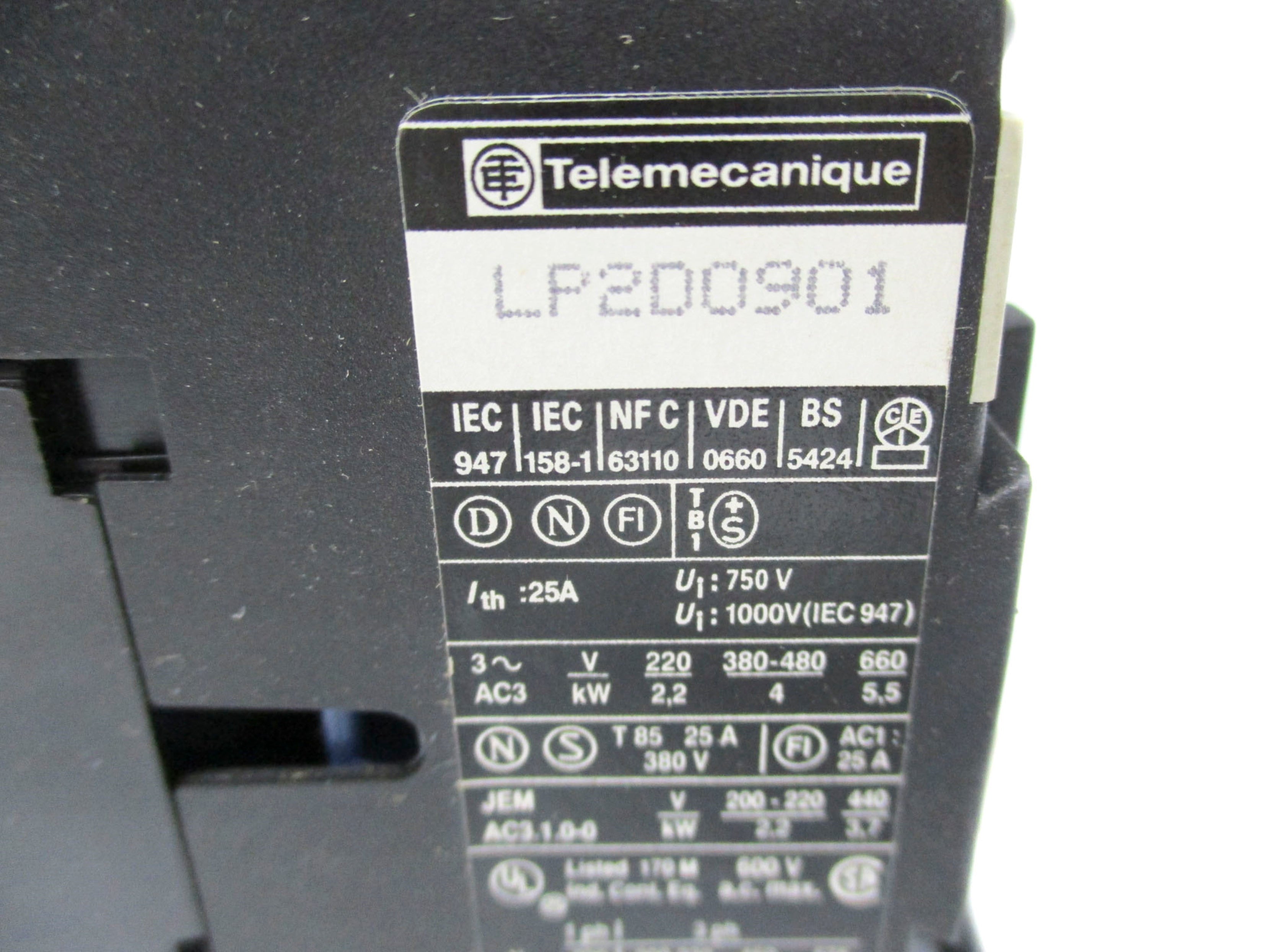 TELEMECANIQUE LP2D0901BD 230V NSMP