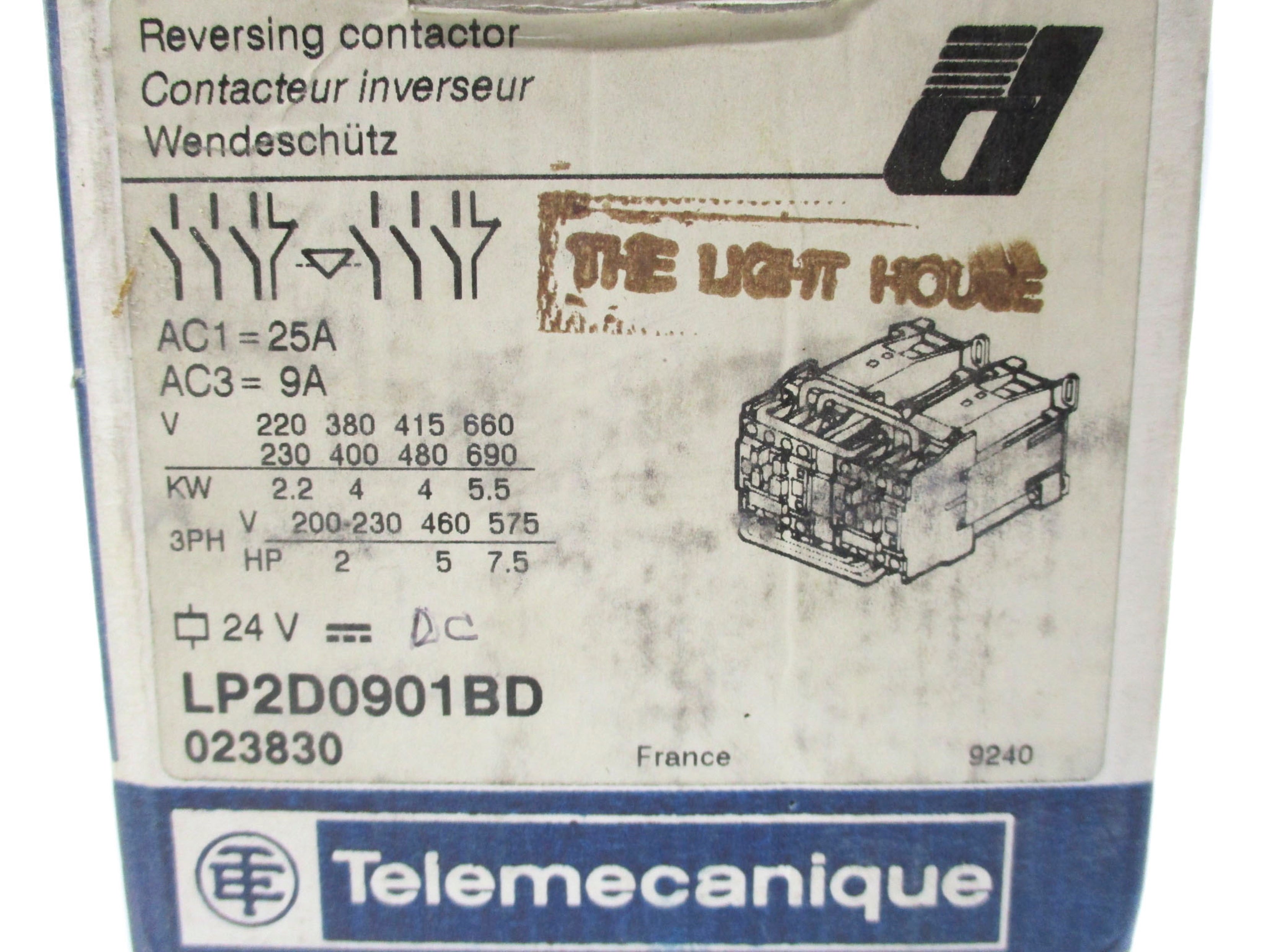 TELEMECANIQUE LP2D0901BD 230V NSMP