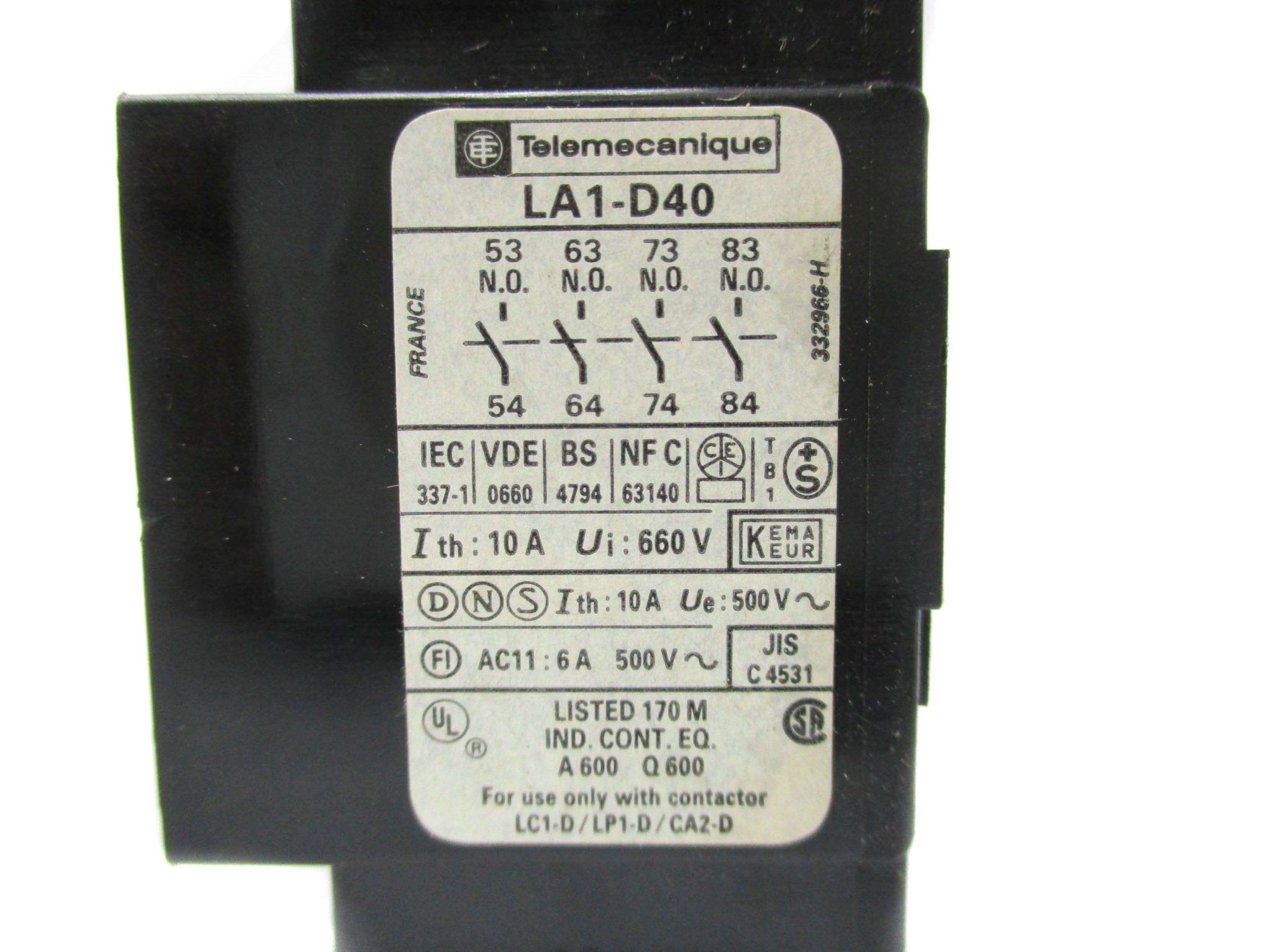 TELEMECANIQUE LA1-D40 NSNP