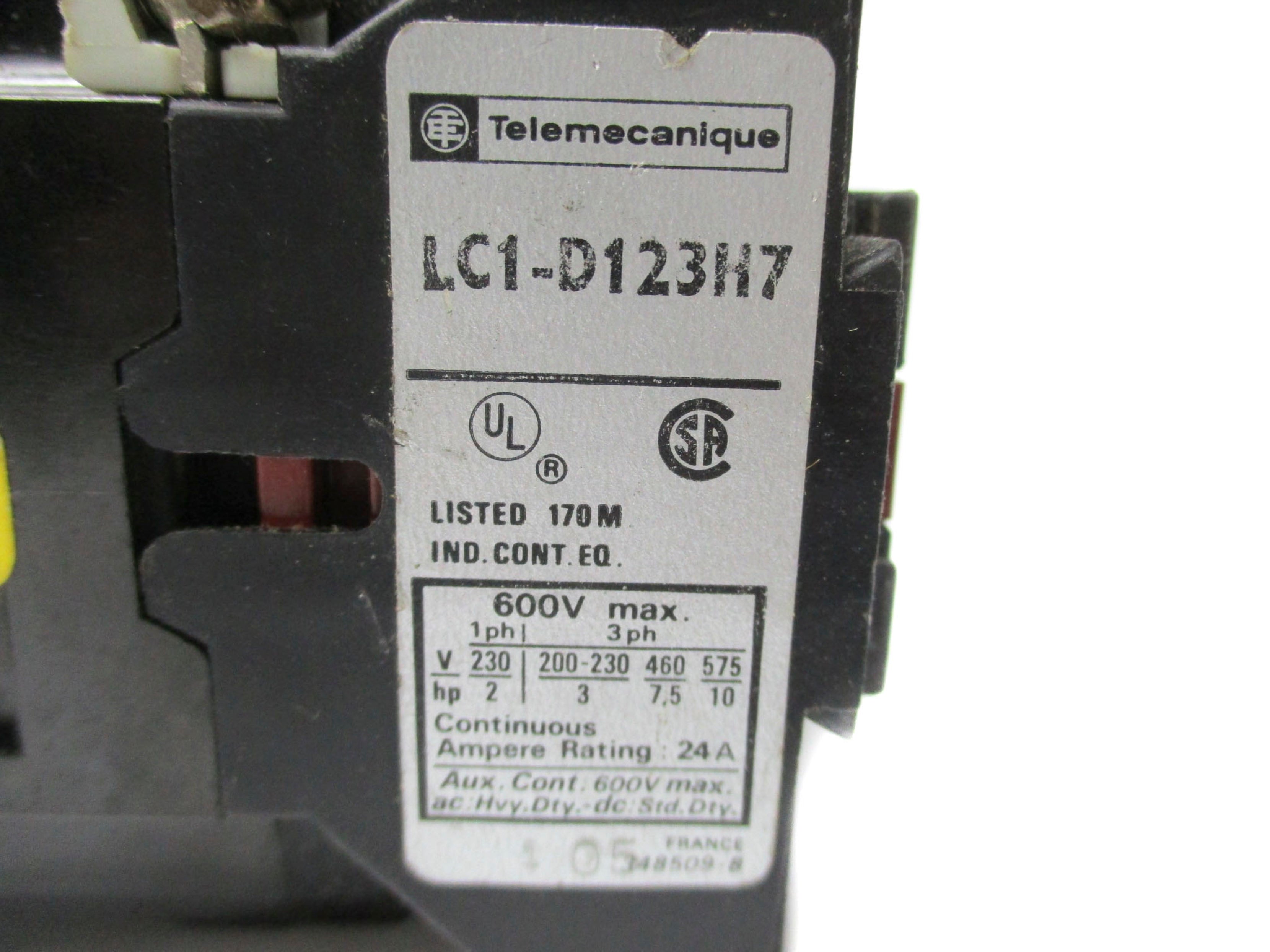 TELEMECANIQUE LC1-D123H7 600V NSNP