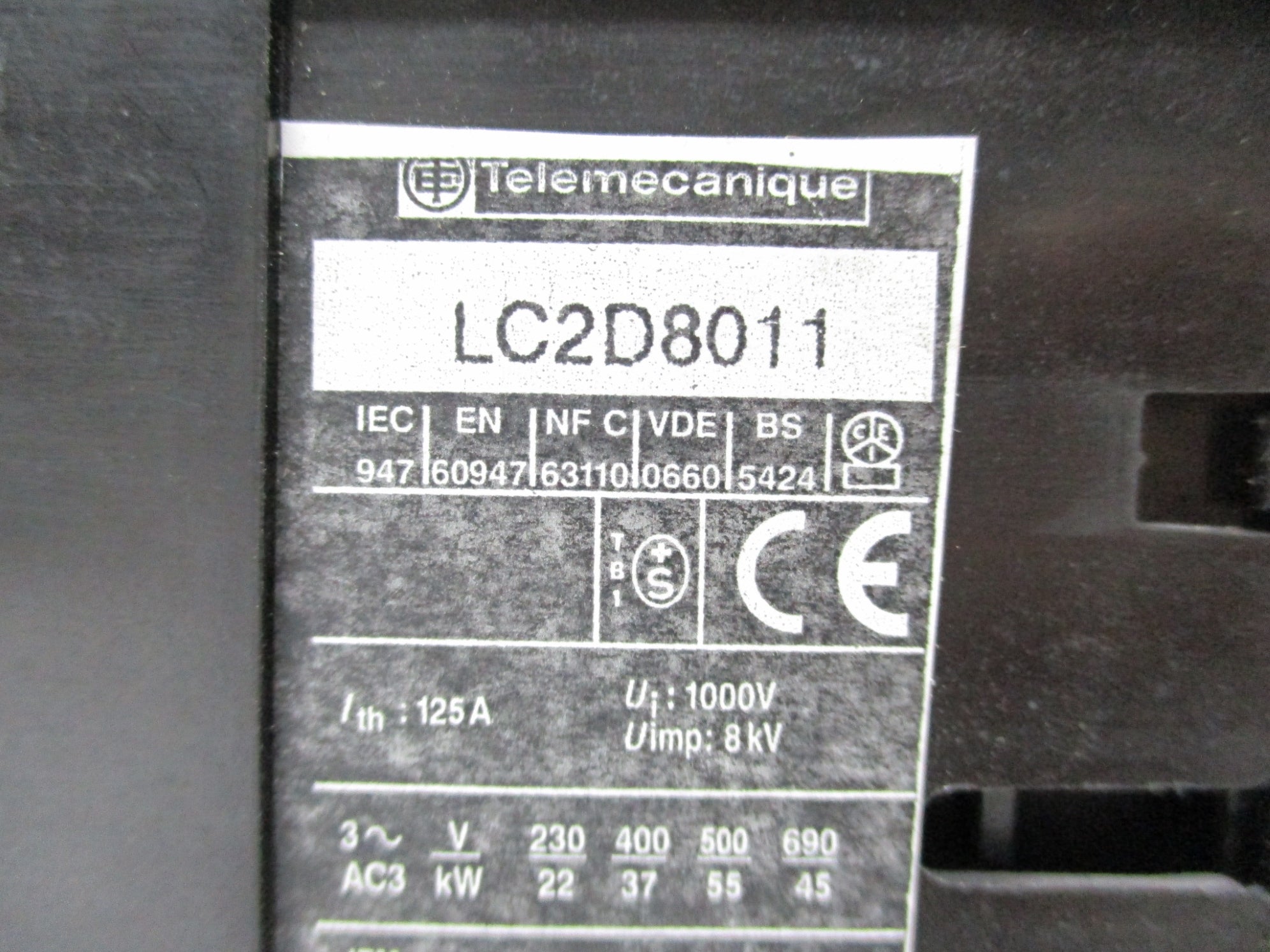 TELEMECANIQUE LC2D8011 NSNP