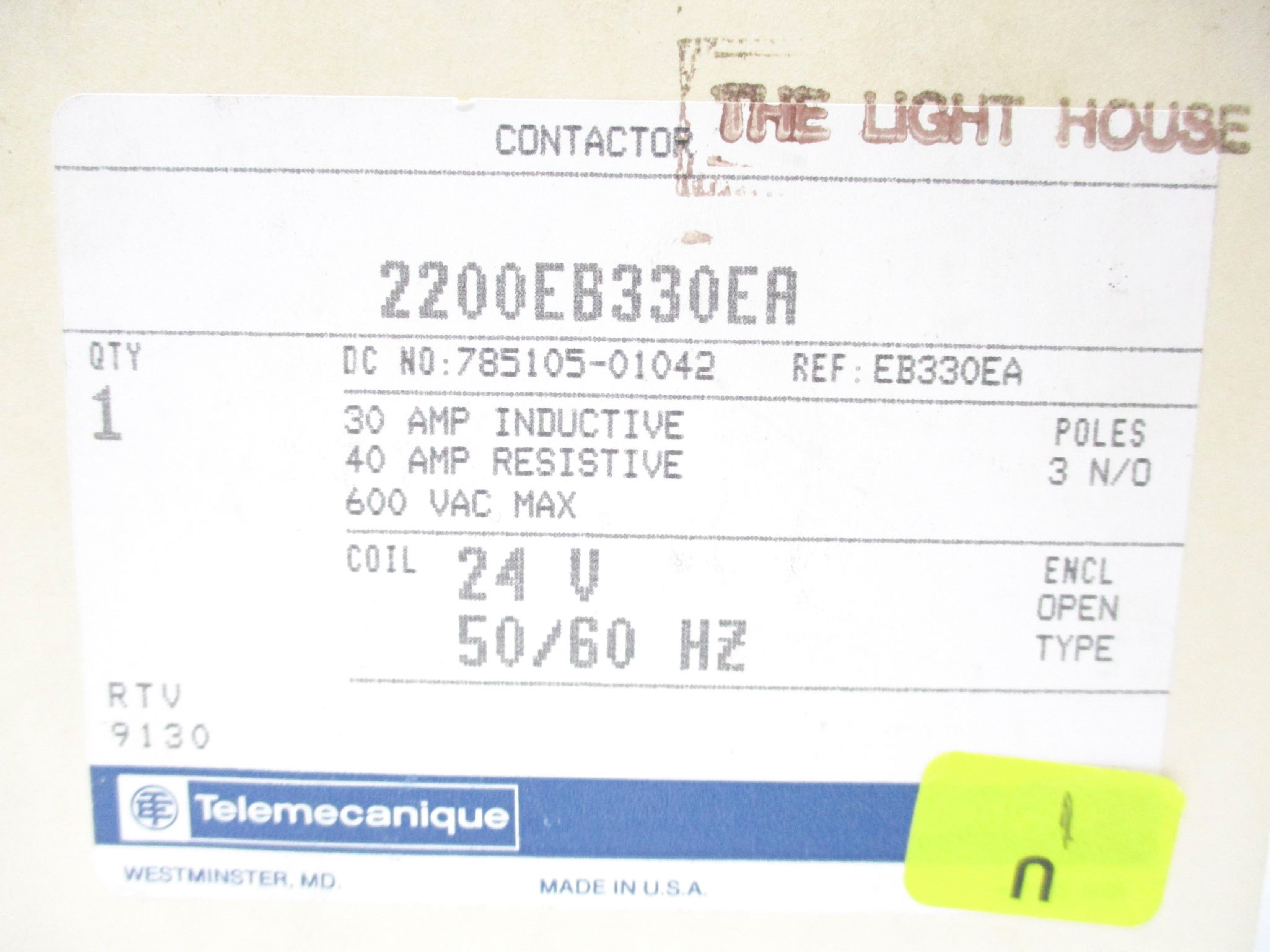 TELEMECANIQUE 2200EB330EA NSMP