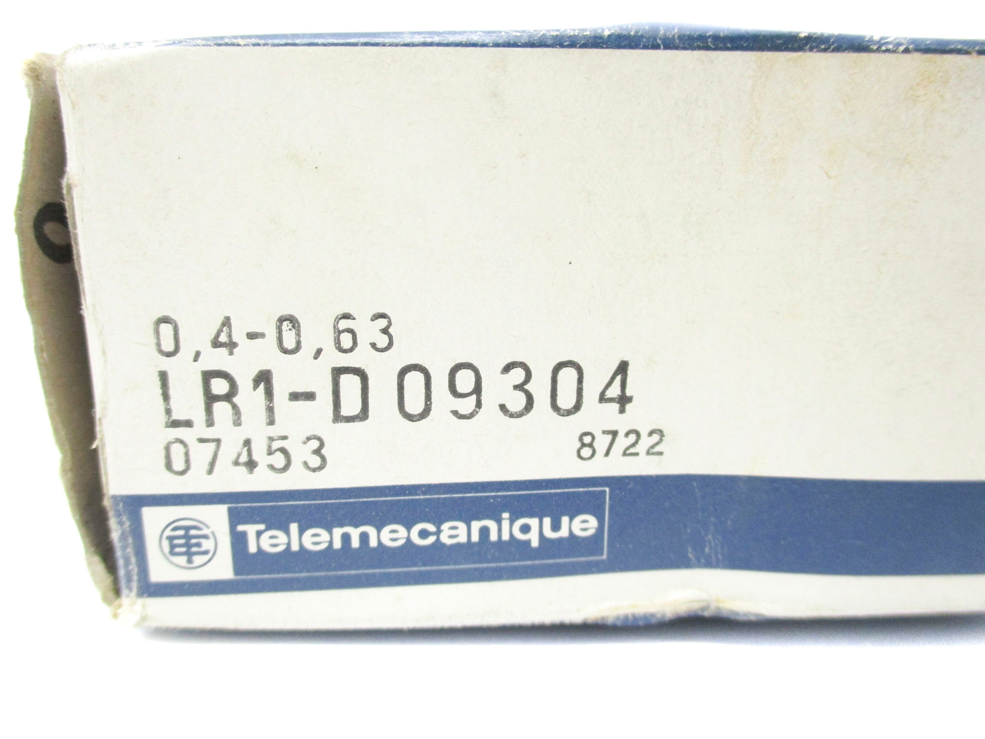 TELEMECANIQUE LR1-D09304 660V 0.40-0.63A (AS PICTURED) NSMP