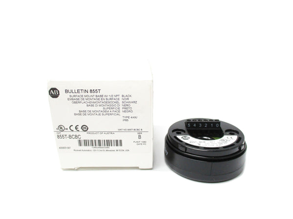 ALLEN BRADLEY 855T-BCBC SER. B 250V 1/2" (WH) NSMP