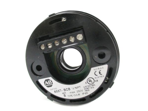 ALLEN BRADLEY 855T-BCBC SER. B 250V 1/2" (WH) NSMP