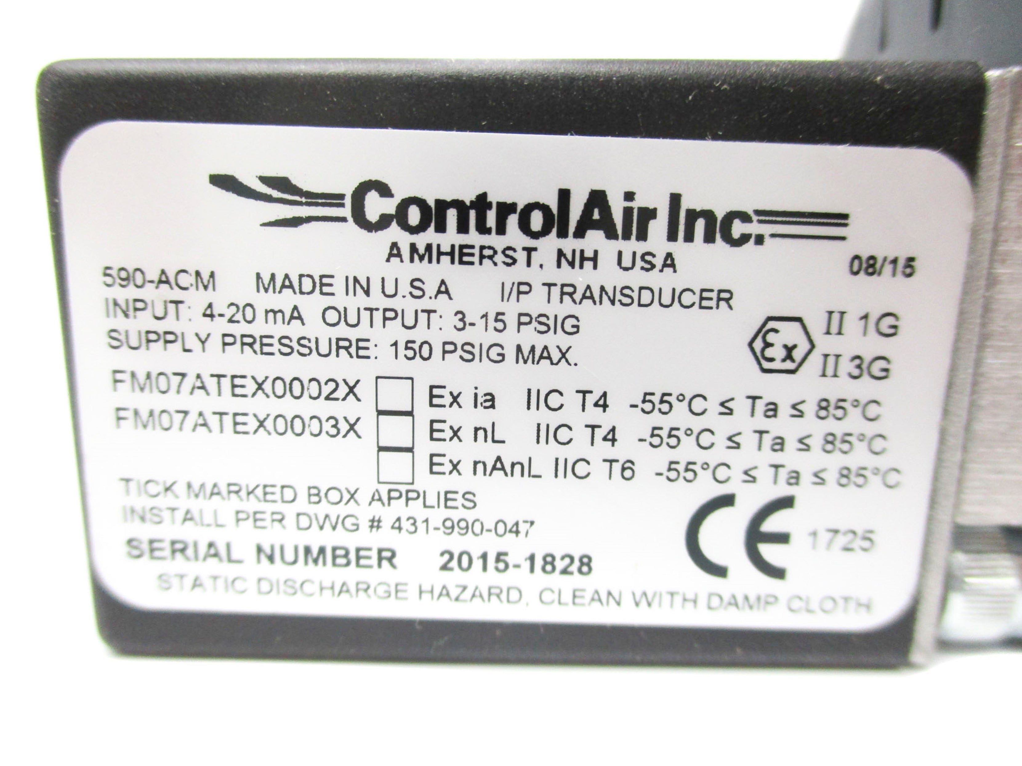 CONTROLAIR 590-ACM NSNP