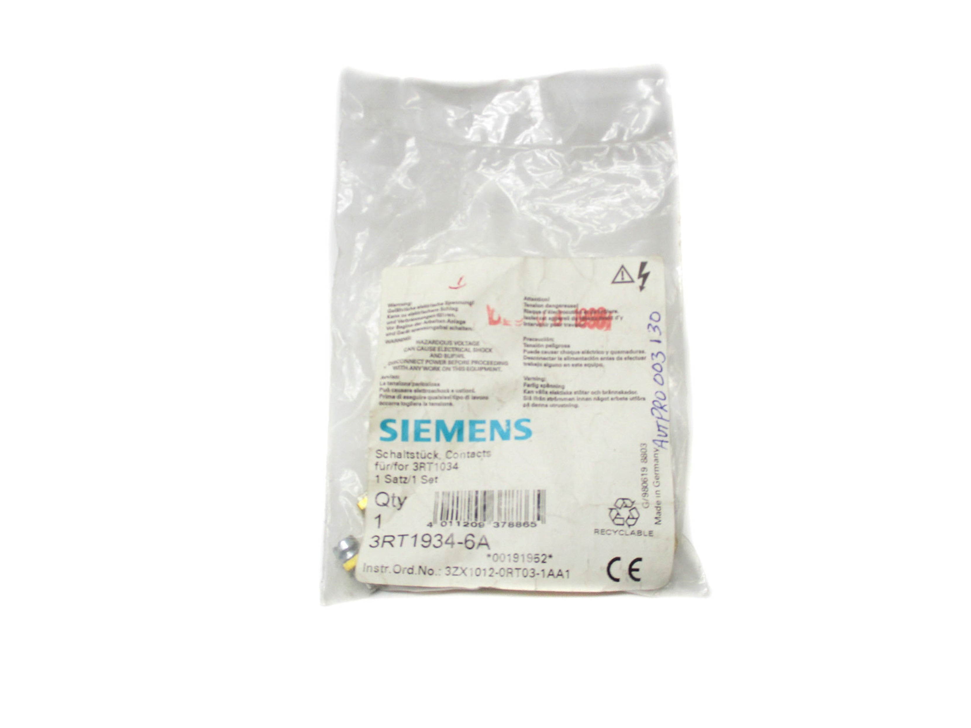 SIEMENS 3RT1934-6A  NSMP