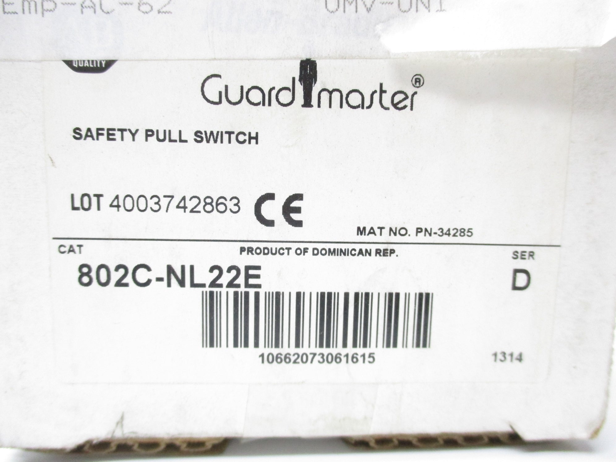 ALLEN BRADLEY 802C-NL22E SER. D NSMP