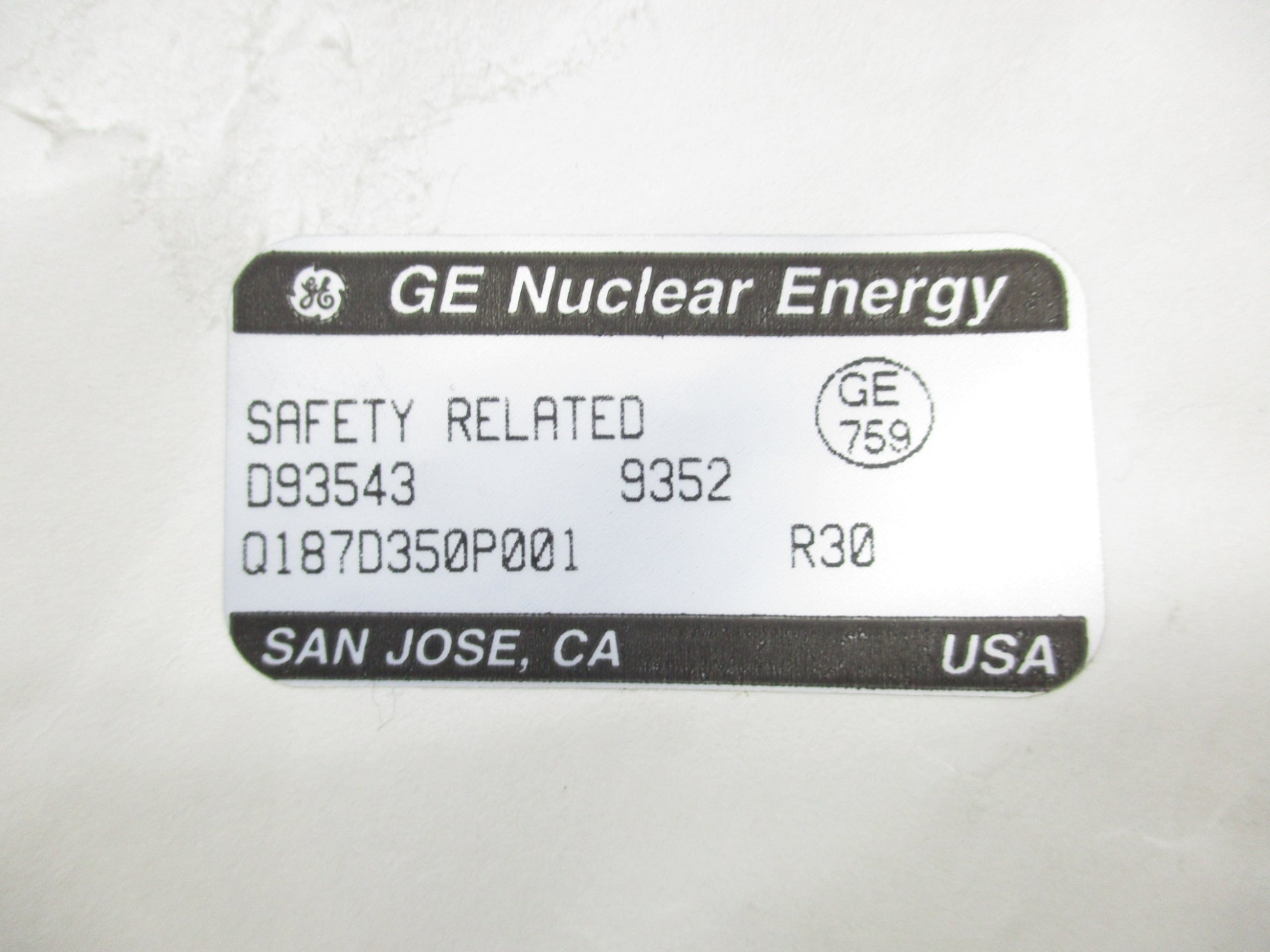 GENERAL ELECTRIC Q187D350P001 NSNP