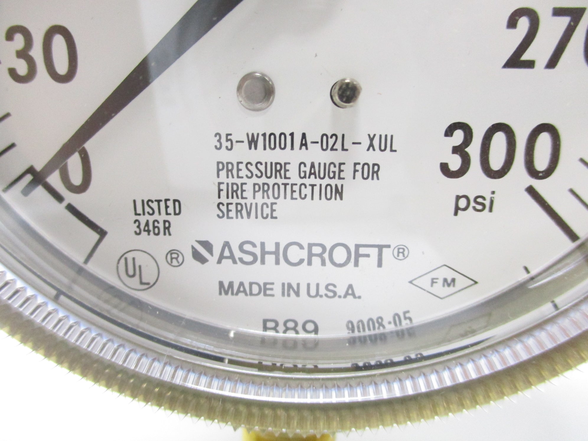 ASHCROFT 35-W1001A-02L-XUL 300PSI NSMP