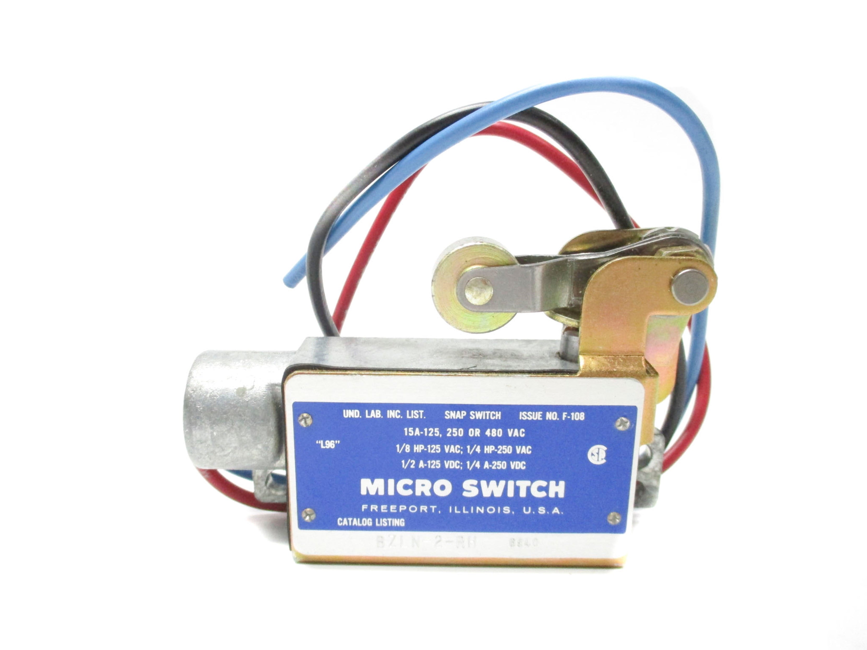 MICROSWITCH BZLN-2-RH (GREY) NSNP