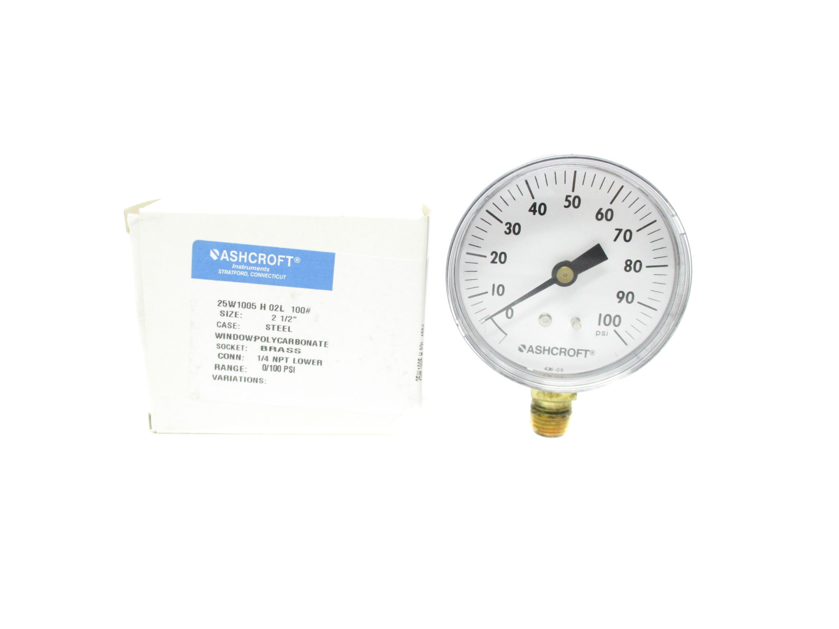 ASHCROFT 25W1005H02L100# NSMP