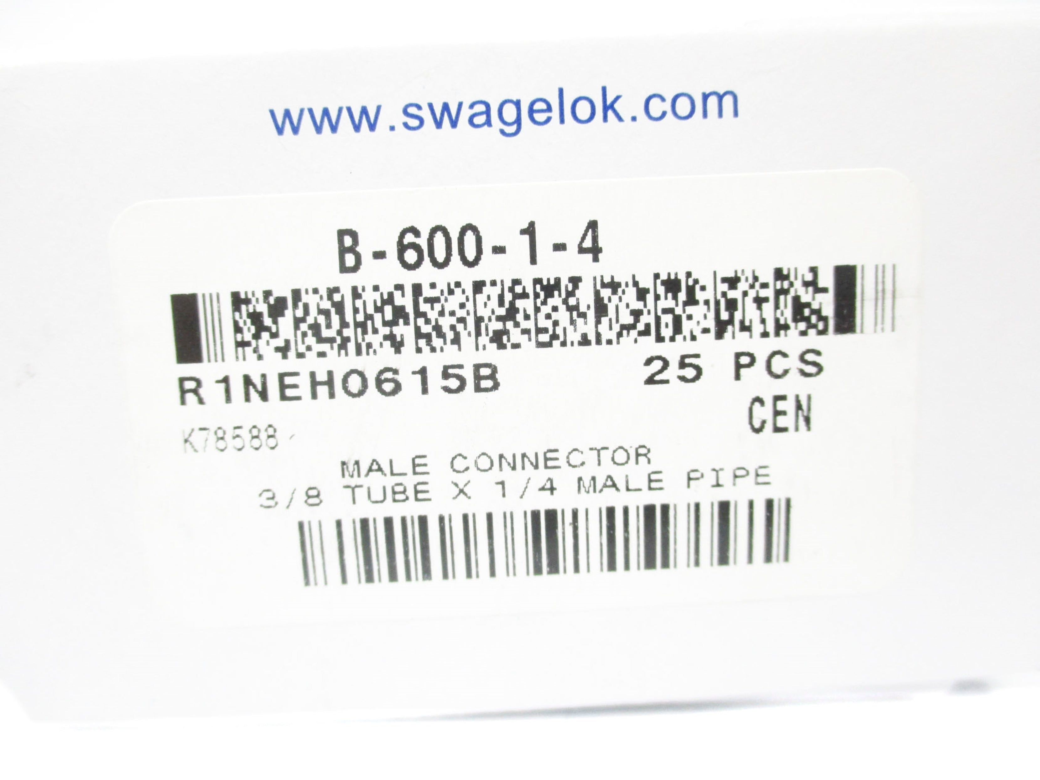 SWAGELOK B-600-1-4 (PKG OF 25) NSMP