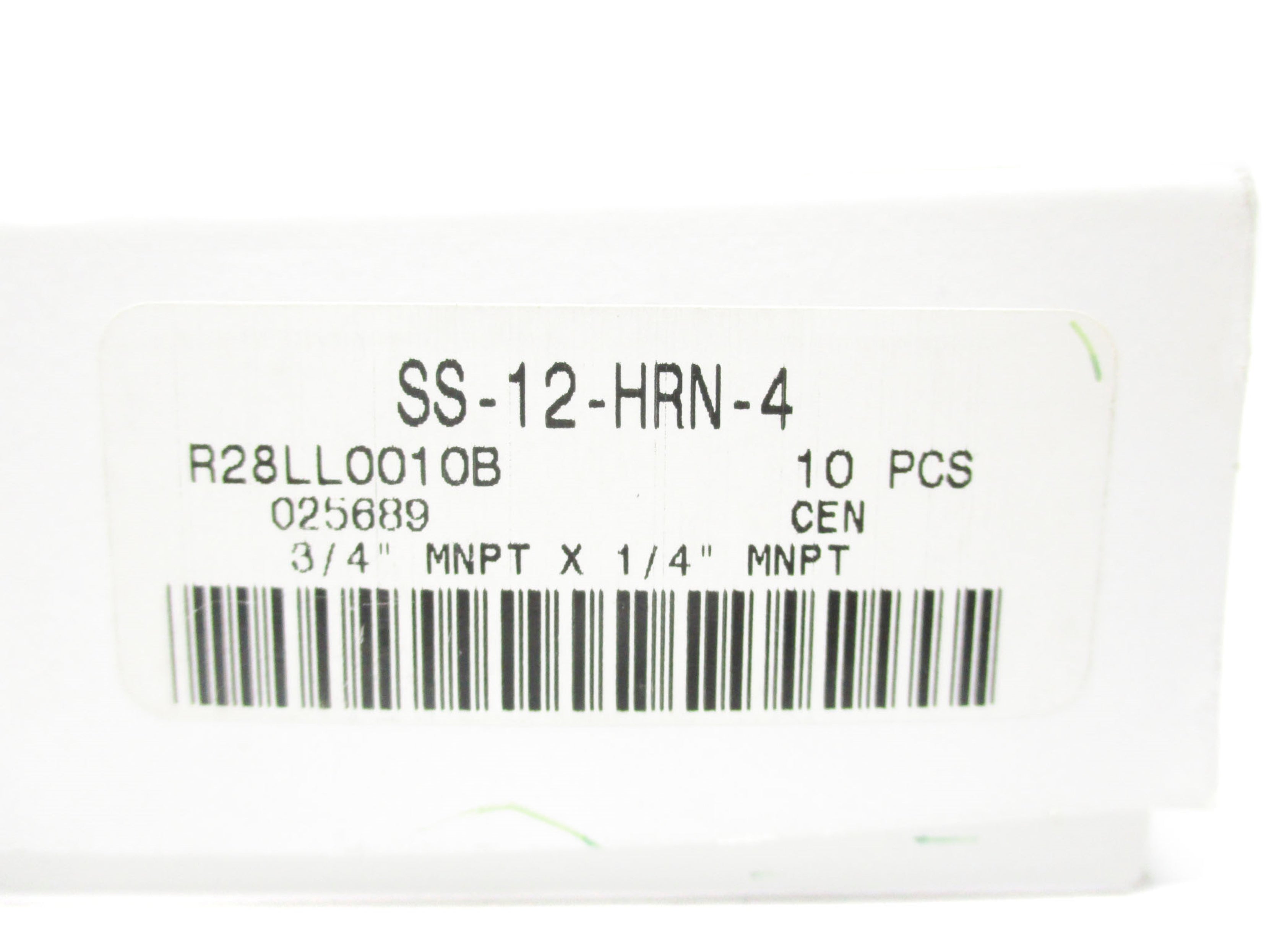SWAGELOK SS-12-HRN-4 (PKG OF 10) NSMP