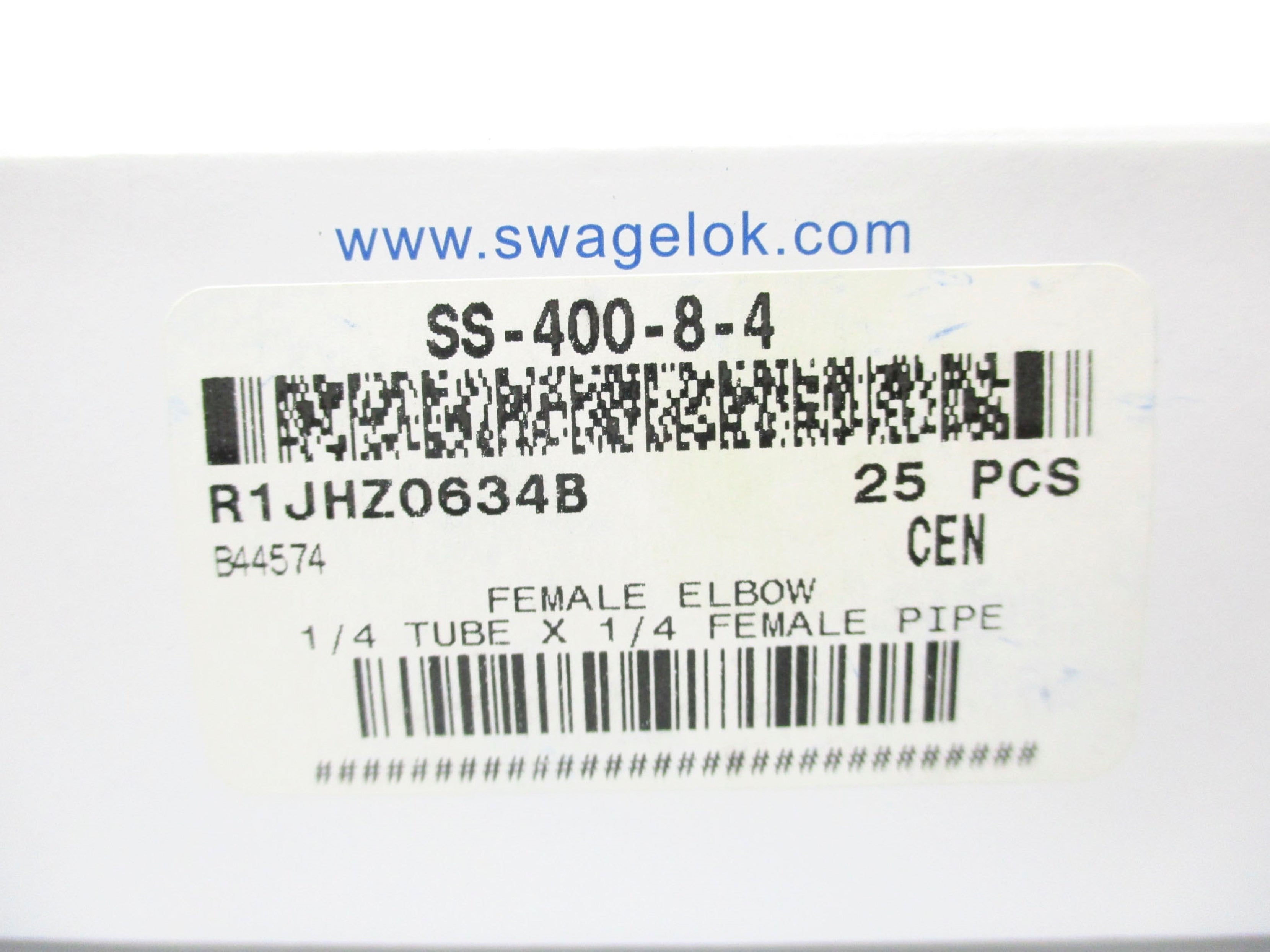 SWAGELOK SS-400-8-4 (PKG OF 25) NSMP