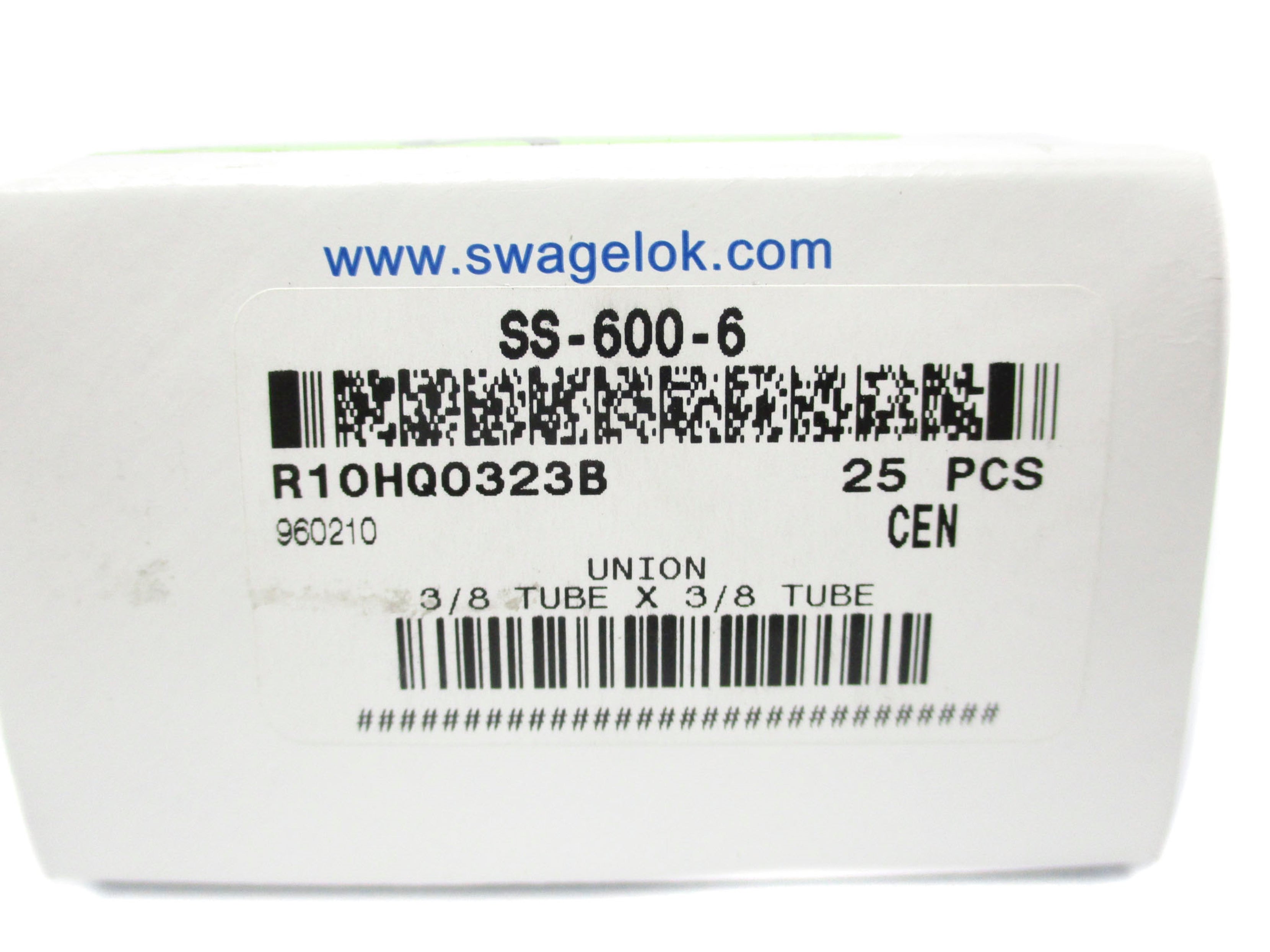 SWAGELOK SS-600-6 (PKG OF 25) NSMP