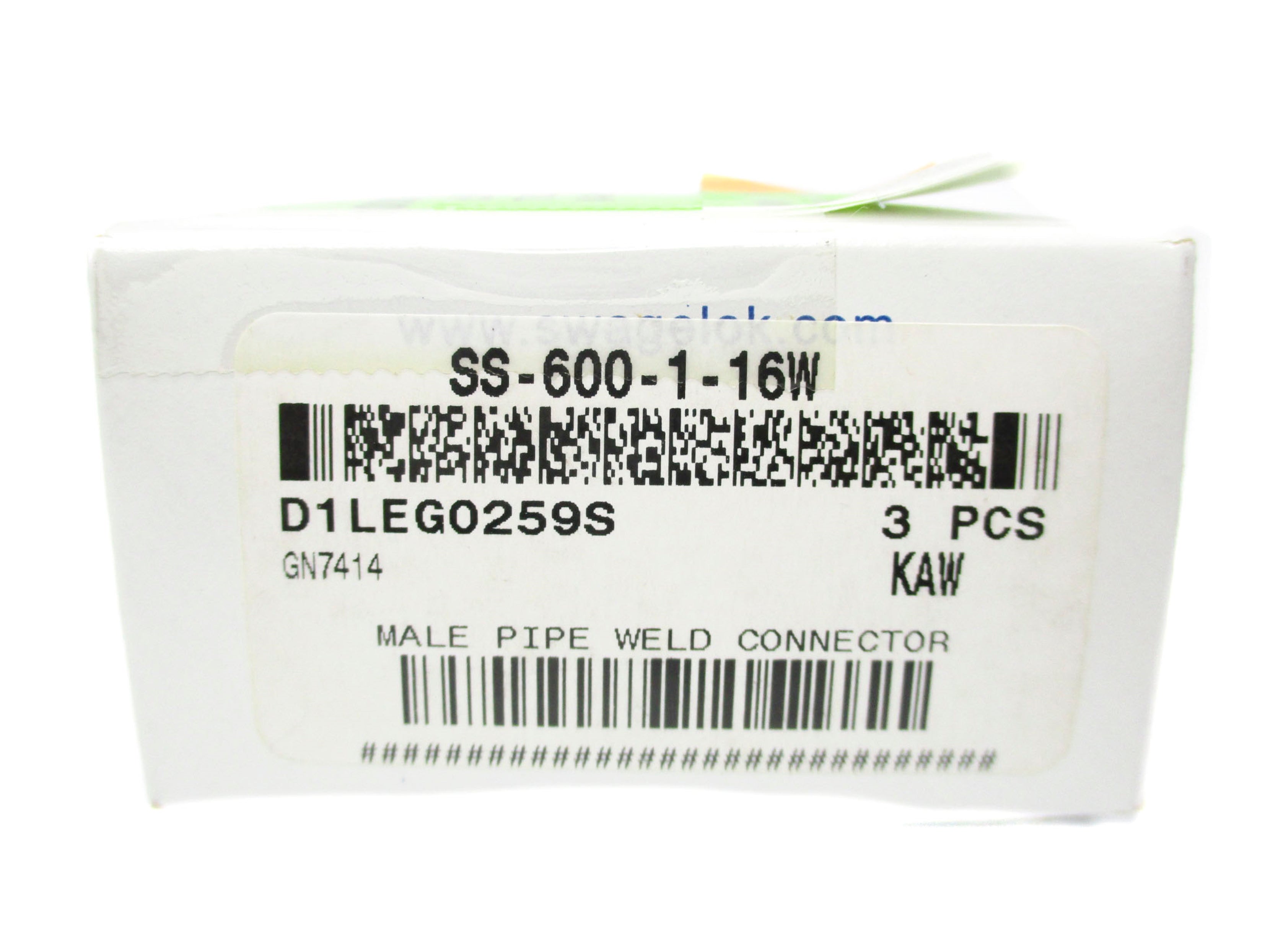 SWAGELOK SS-600-1-16W (PKG OF 3) NSMP