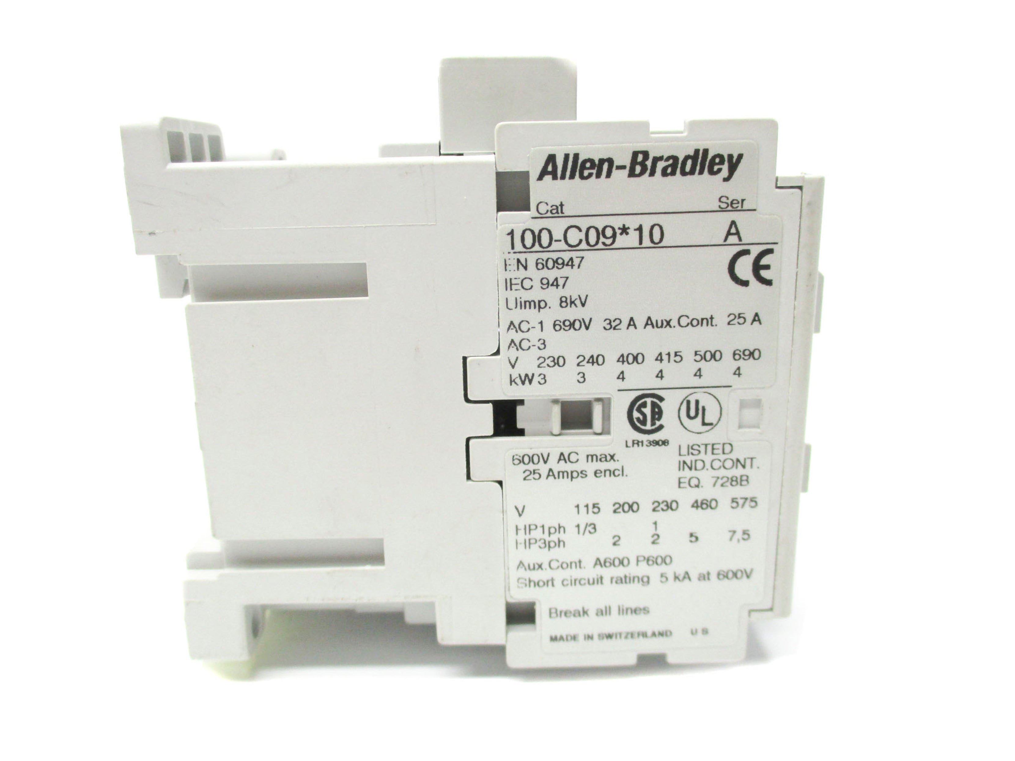 ALLEN BRADLEY 100-C09A00 SER. A 240V UNMP
