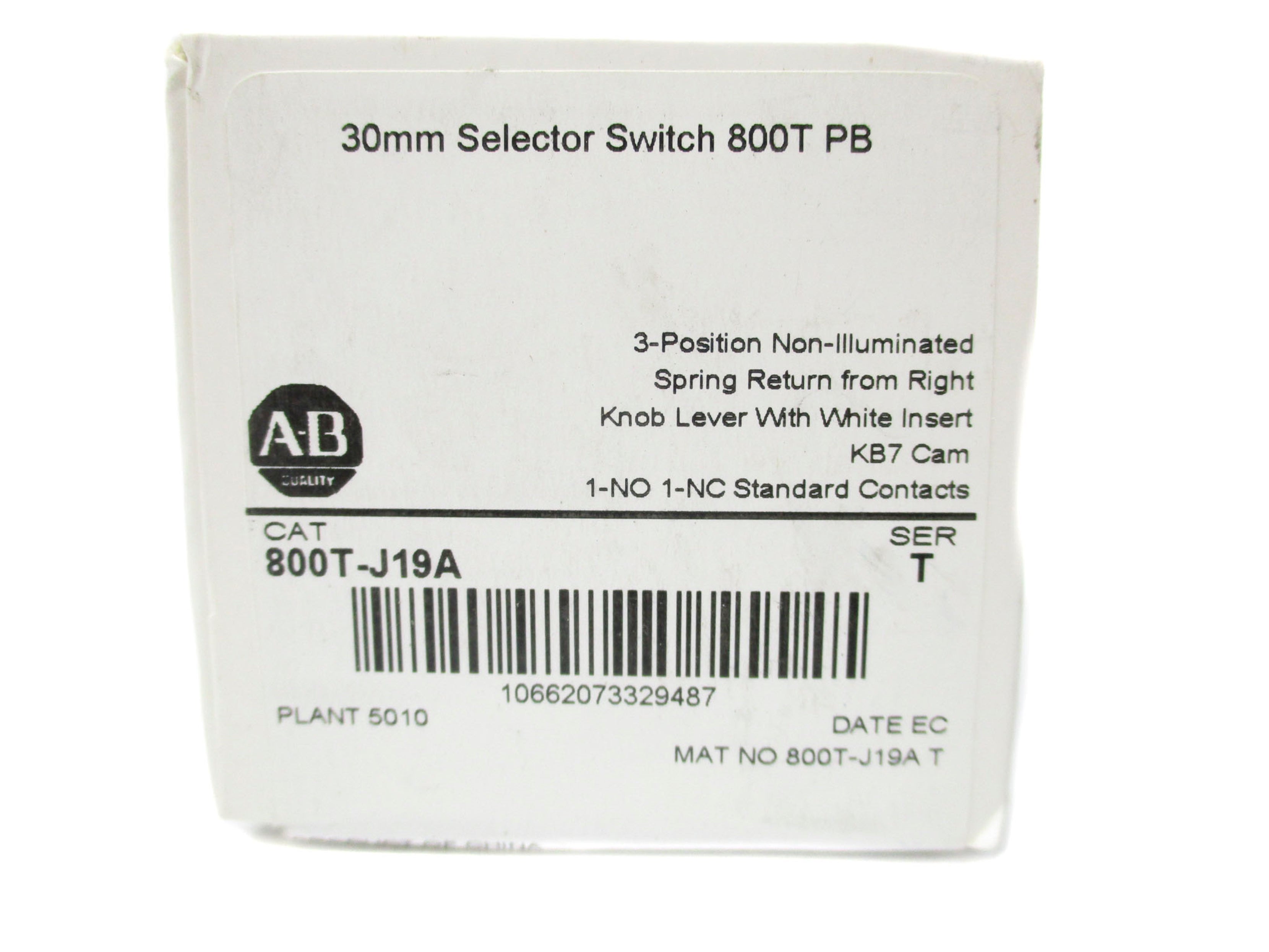 INDUSTRIAL SPARE PART 800T-J19A SER. T (WH) NSFS