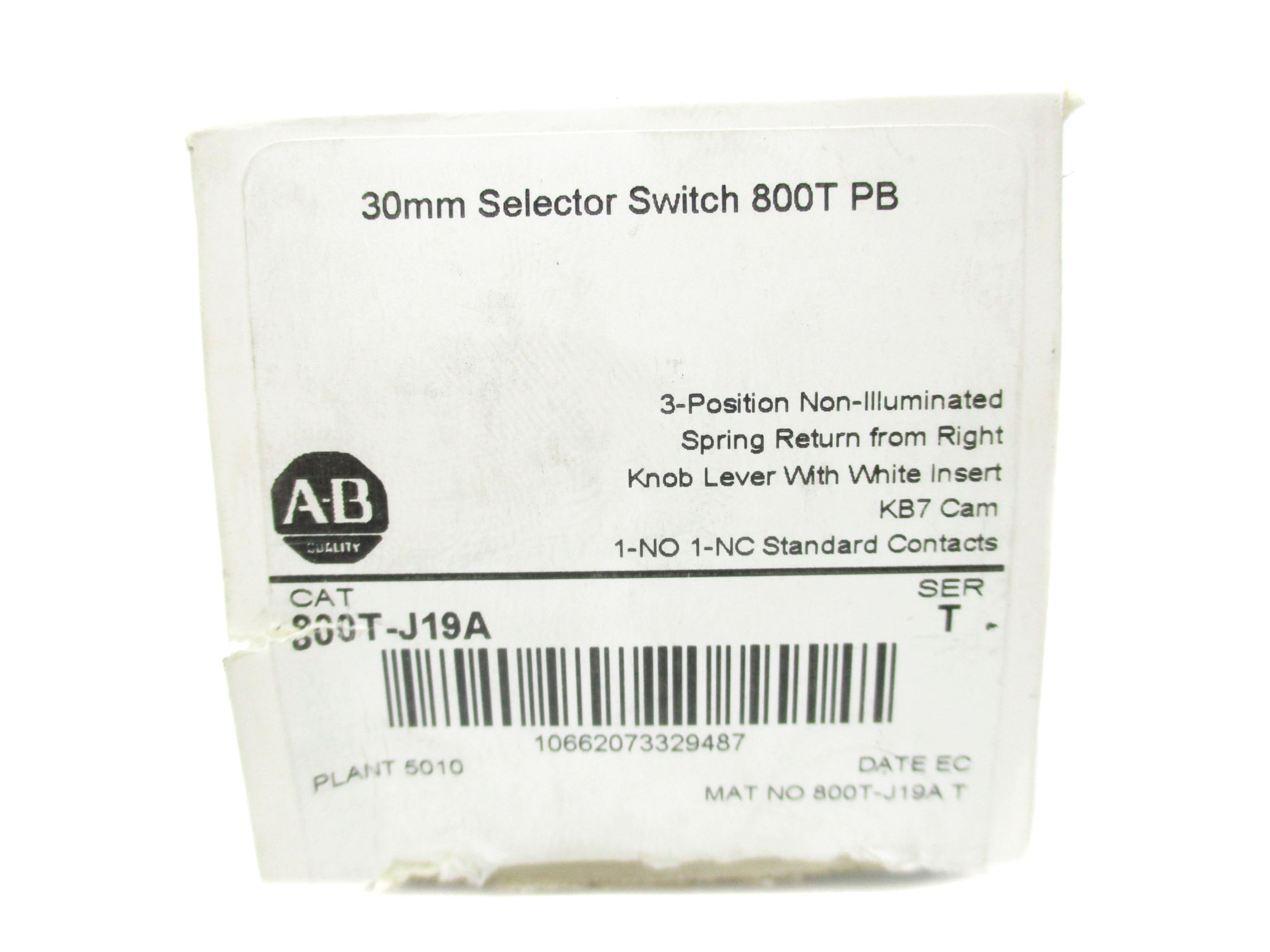 ALLEN BRADLEY 800T-J19A SER. T (AS PICTURED) (WH) NSMP