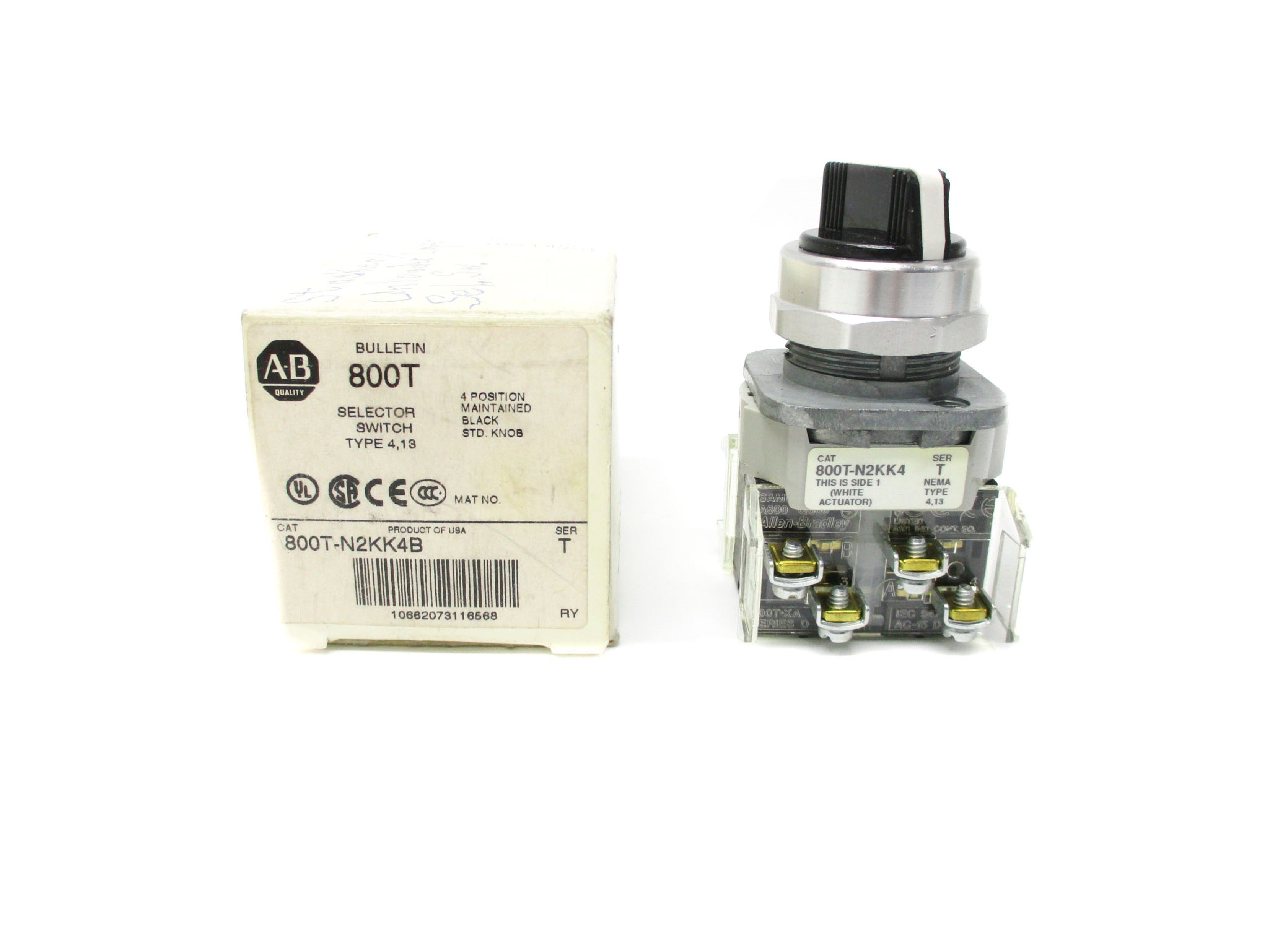 ALLEN BRADLEY 800T-N2KK4B SER. T (WH) NSMP