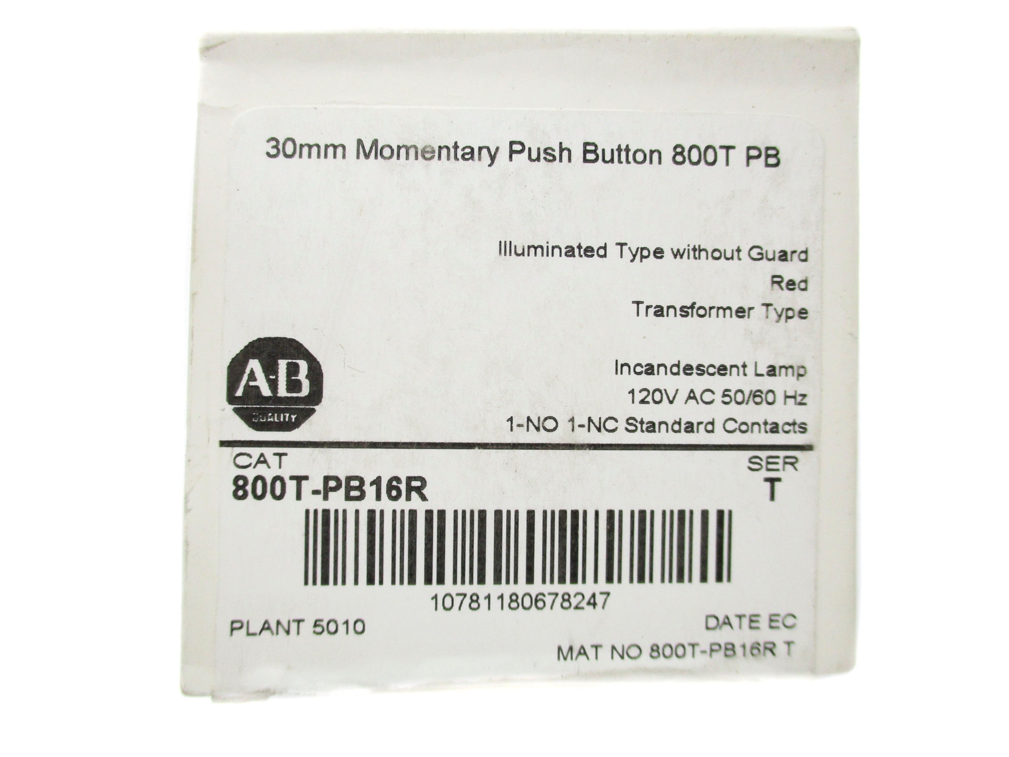 INDUSTRIAL SPARE PART 800T-PB16R SER. T (AS PICTURED) (WH) NSMP