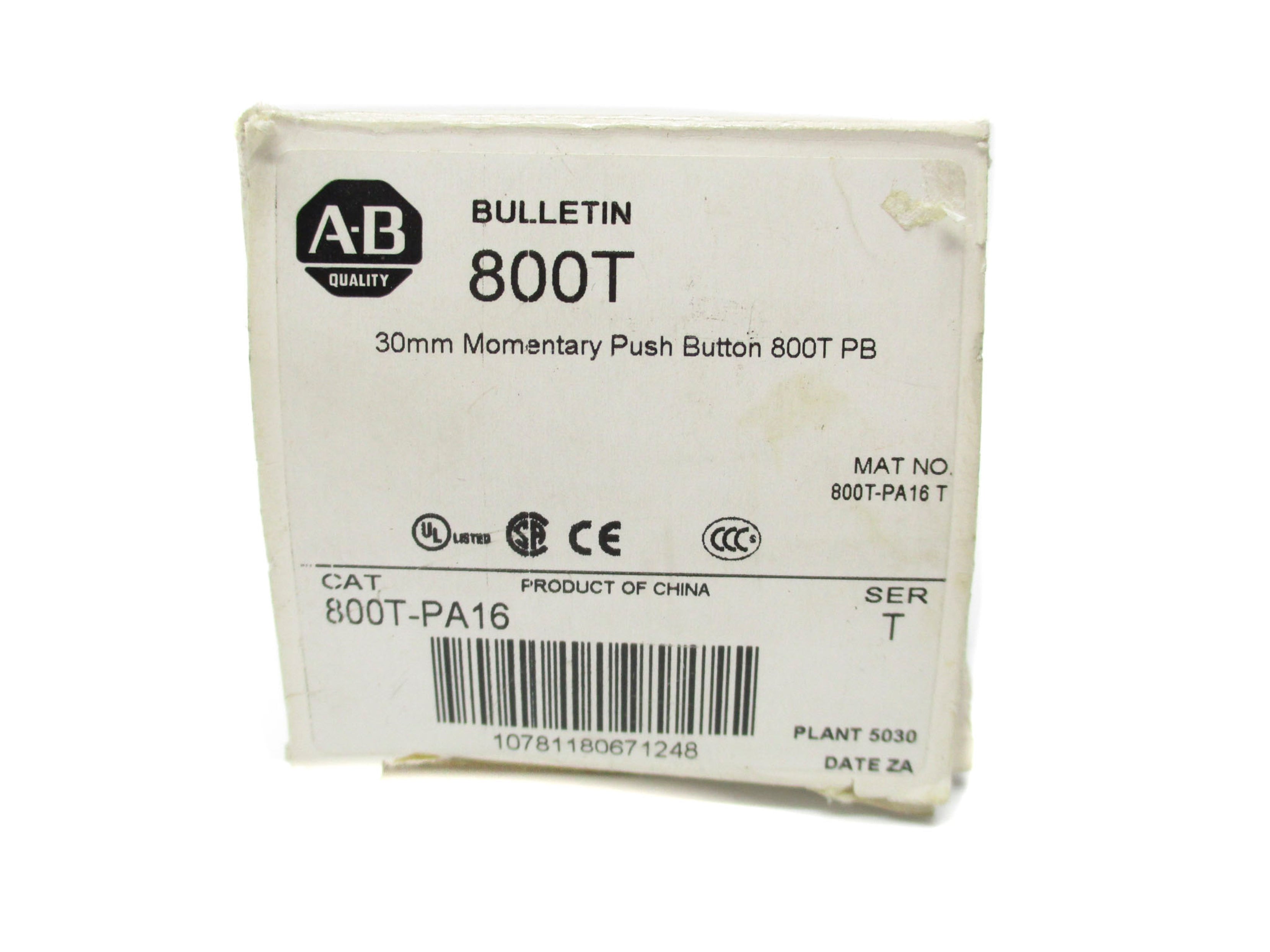ALLEN BRADLEY 800T-PA16 SER. T (AS PICTURED) (WH) NSMP