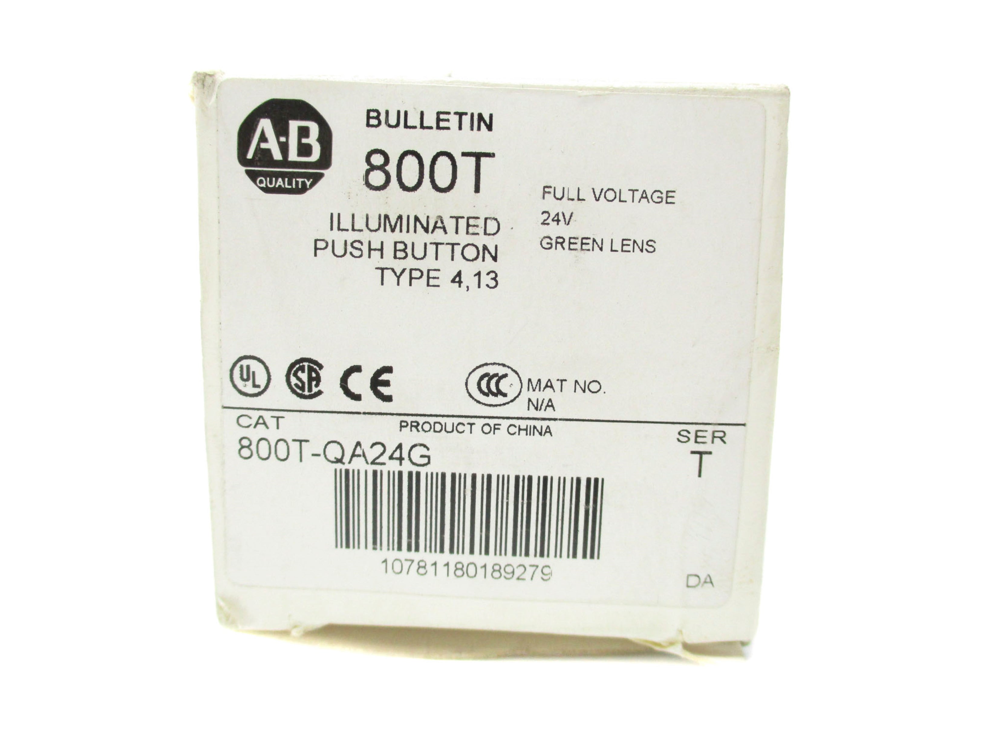 INDUSTRIAL SPARE PART 800T-QA24G SER.T 24VAC/DC (WH) NSMP