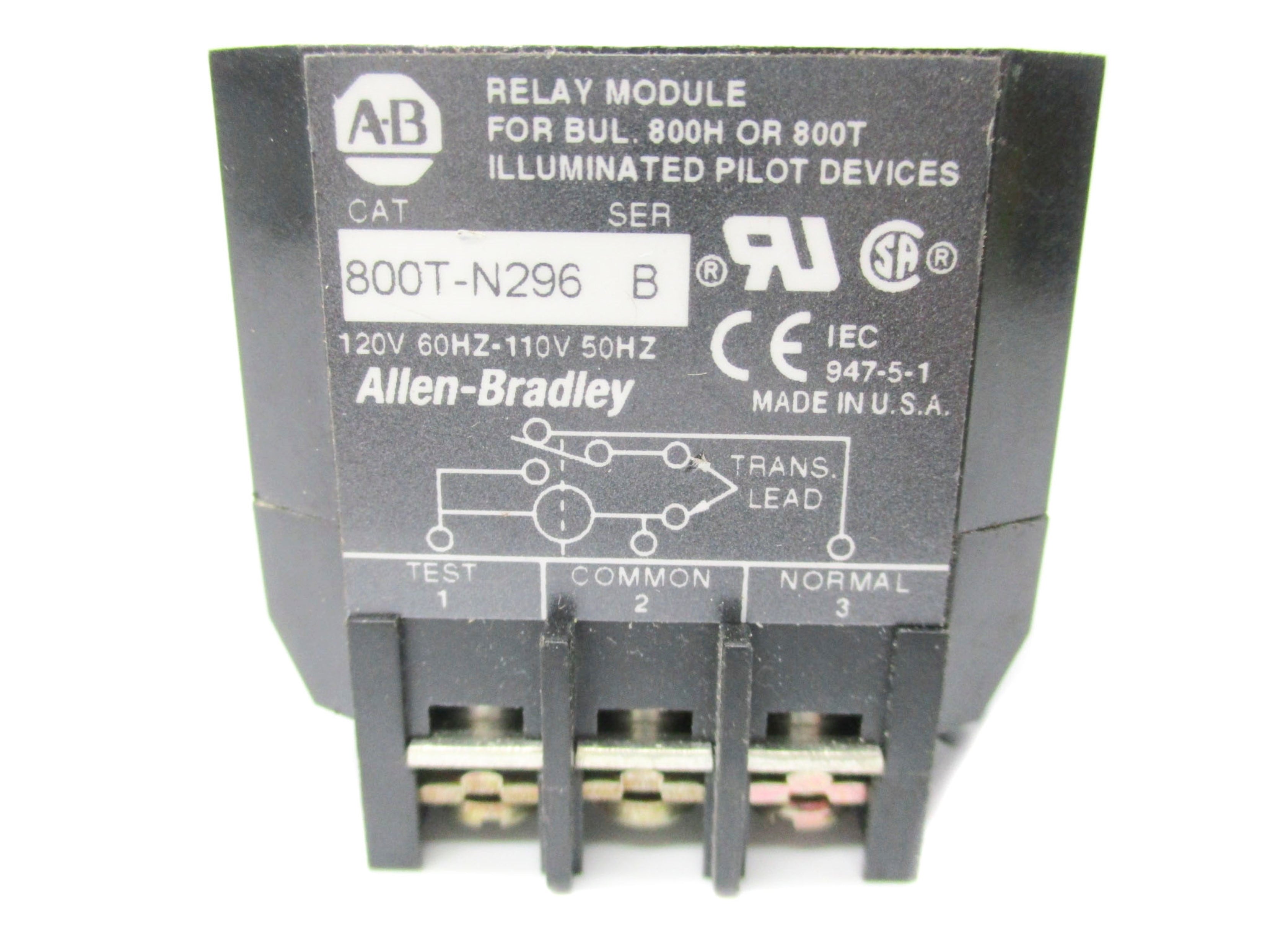 INDUSTRIAL SPARE PART 800T-N296 SER. B (AS PICTURED) UNMP