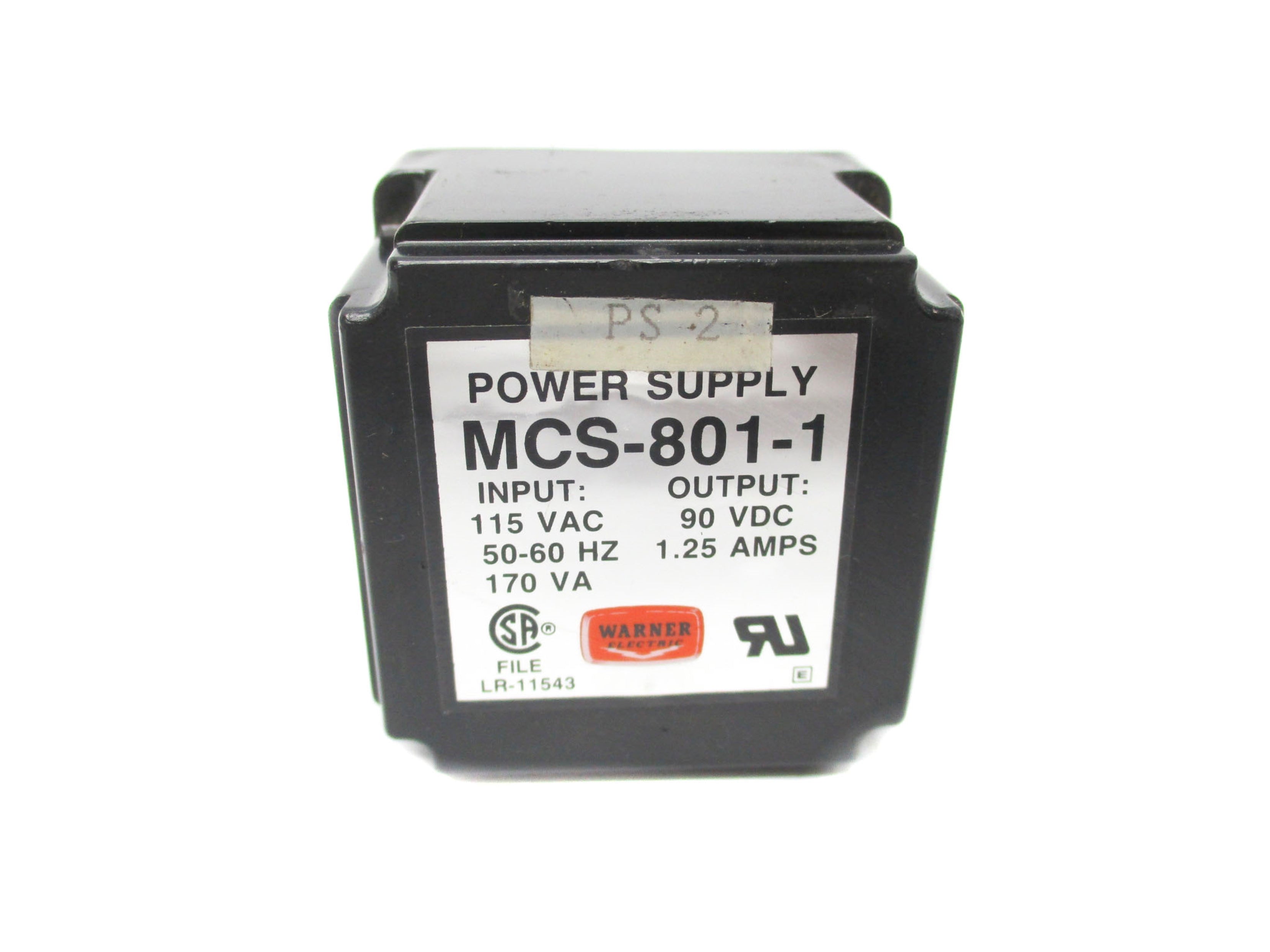 WARNER ELECTRIC MCS-801-1 115VAC UNMP