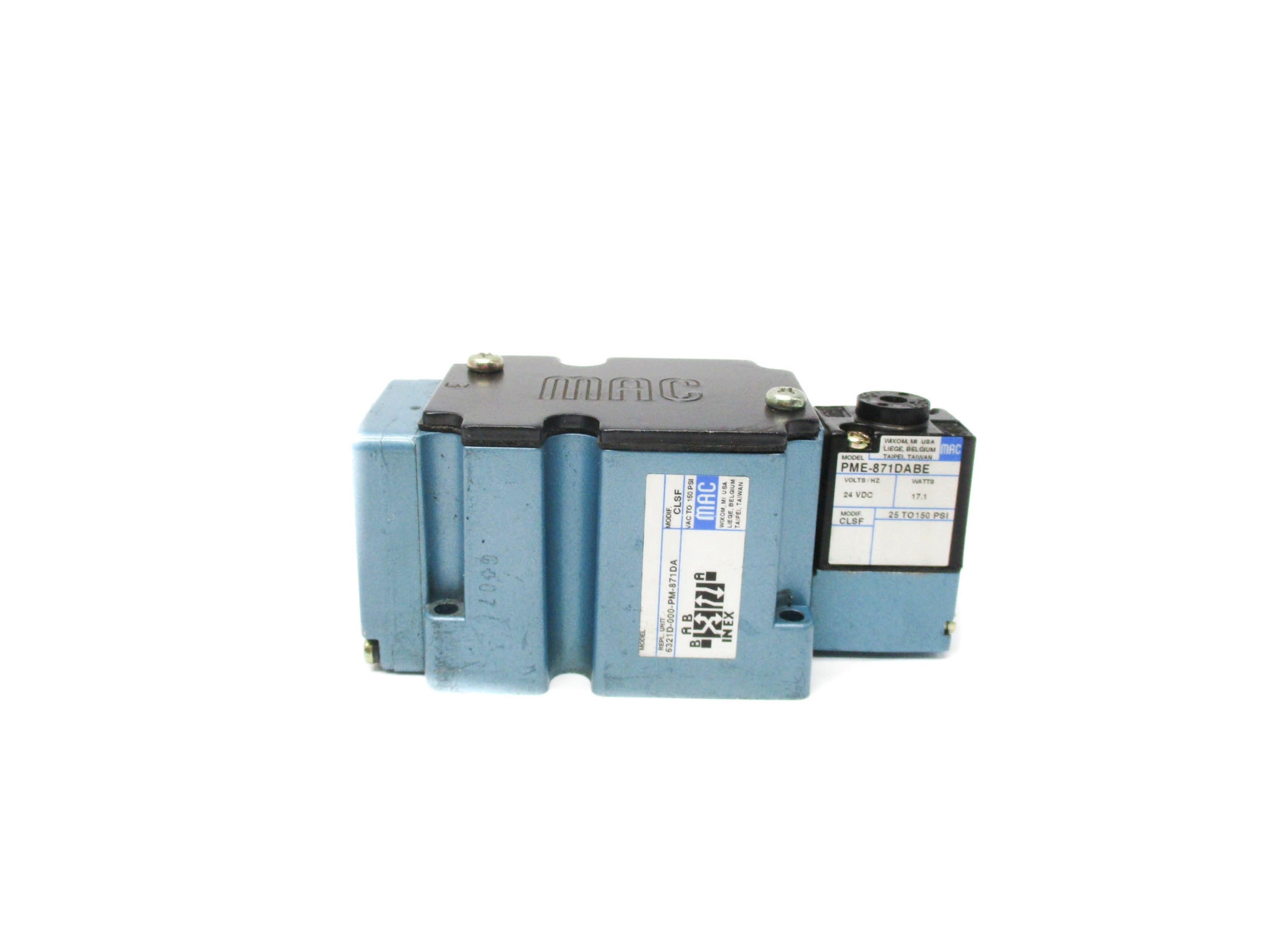 MAC 6321D-000-PM-871DA 24VDC 150PSI UNMP