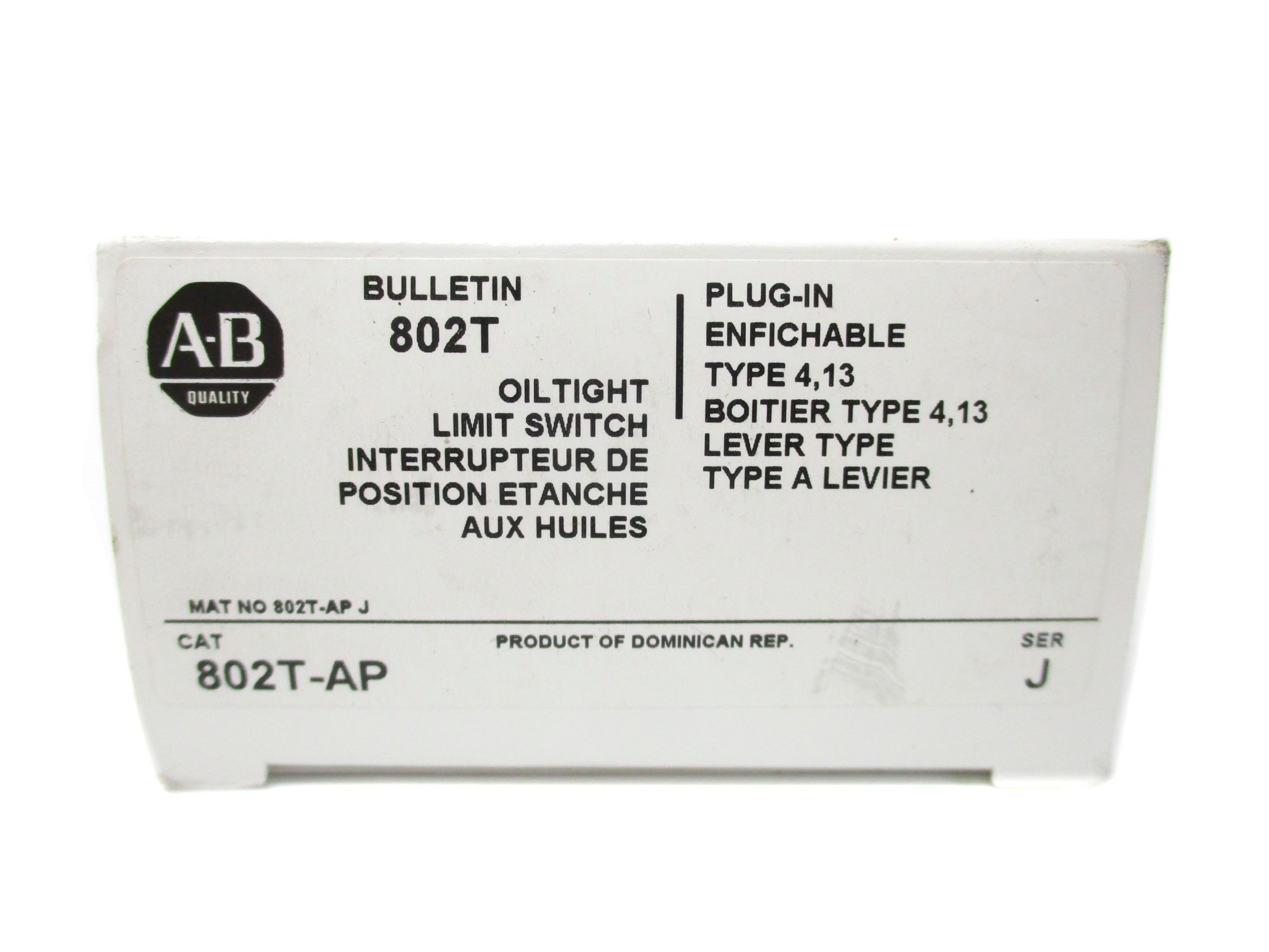 ALLEN BRADLEY 802T-AP SER. J (WH) NSMP