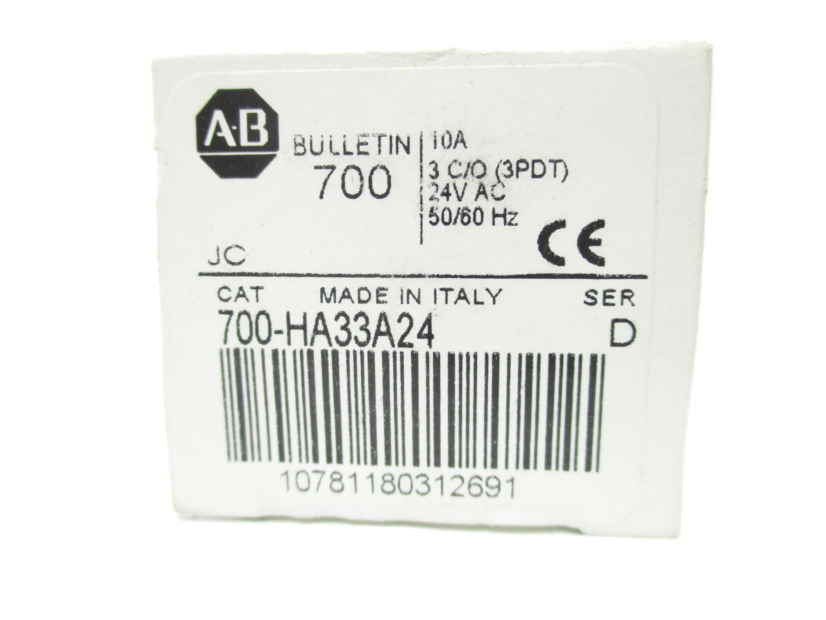 INDUSTRIAL SPARE PART 700-HA33A24 SER. D 24VAC 10A (WH) NSMP