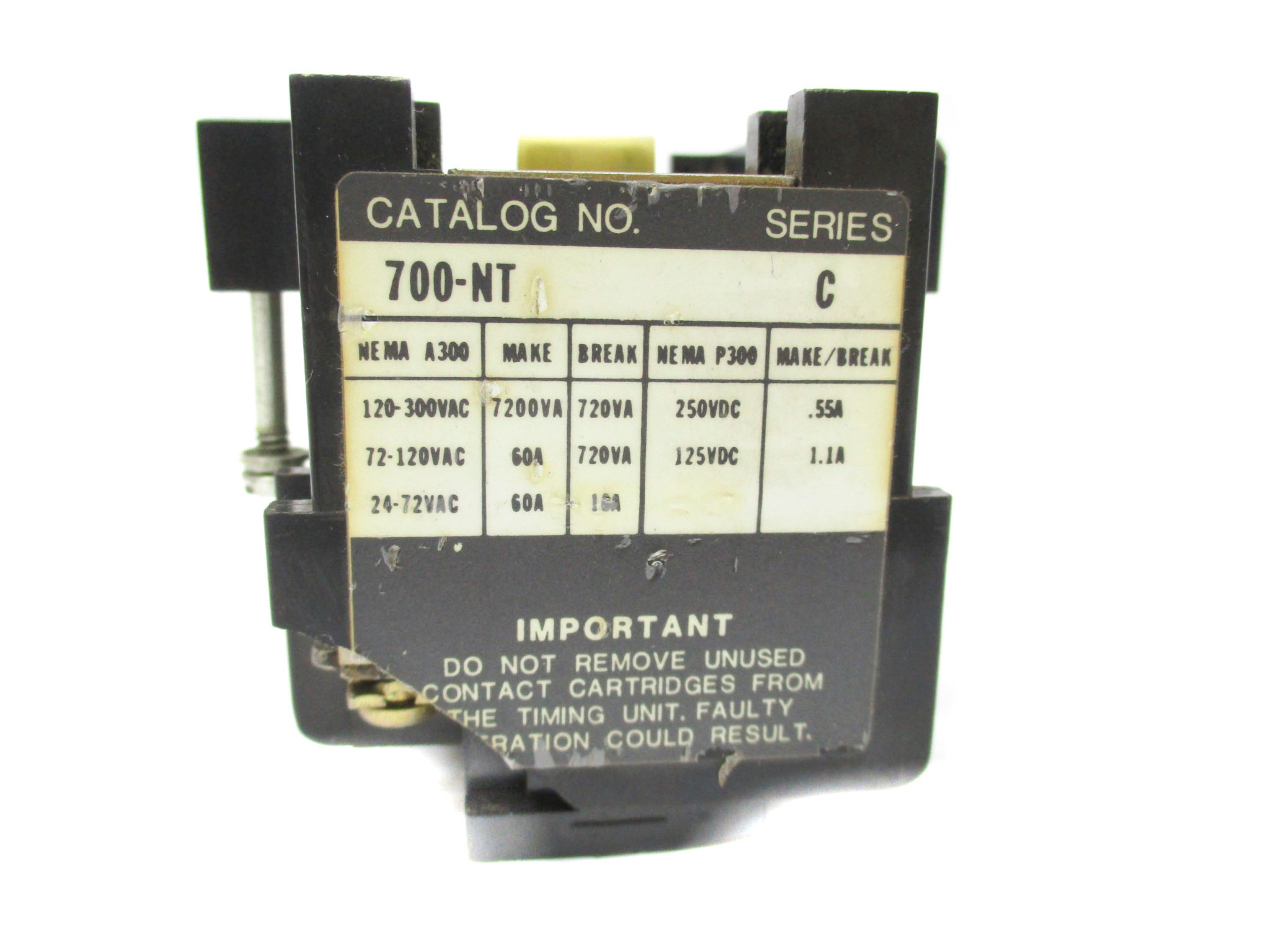 ALLEN BRADLEY 700-NT SER. C ( AS PICTURED) UNMP