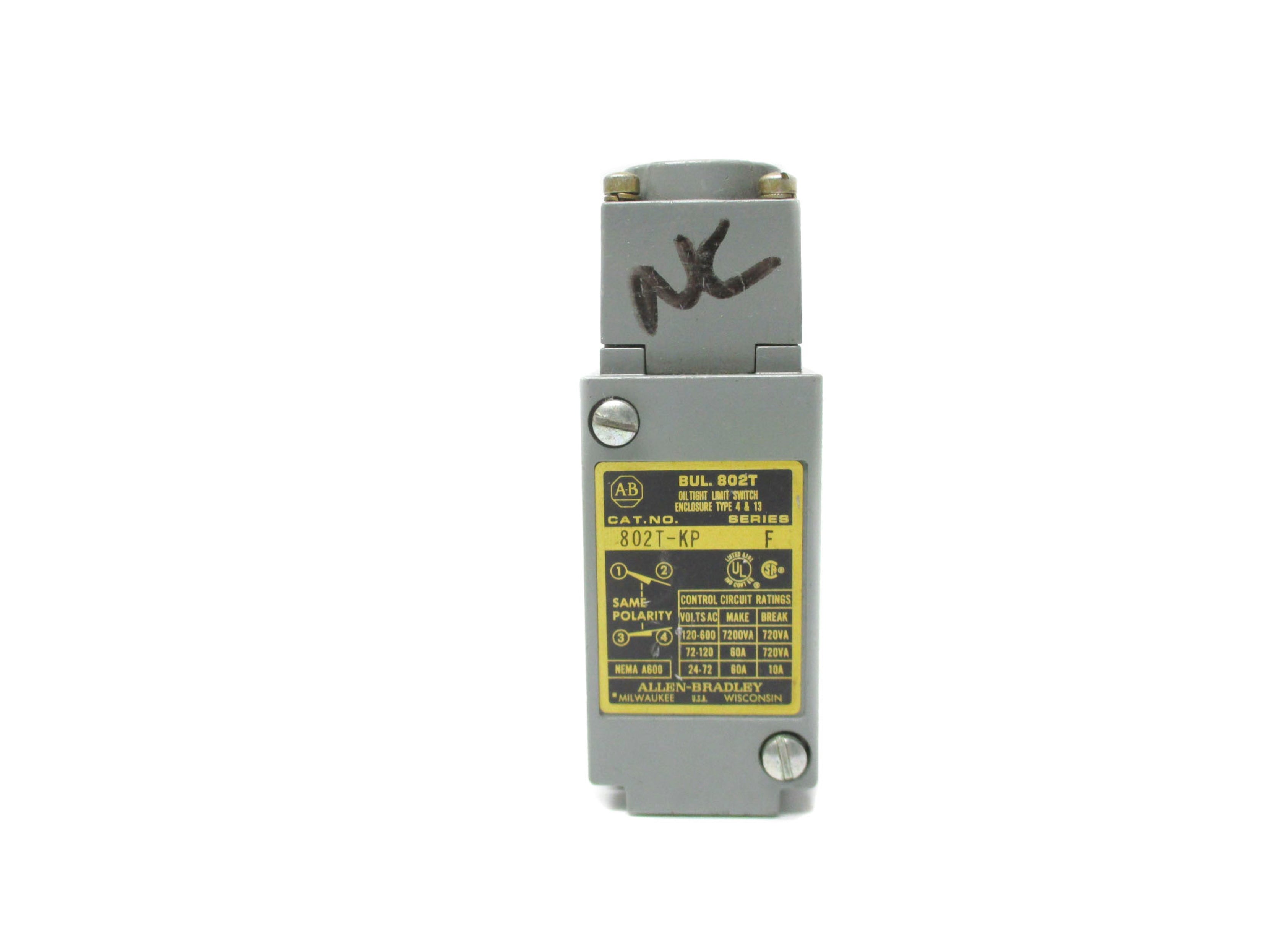 ALLEN BRADLEY 802T-KP SER. F UNMP