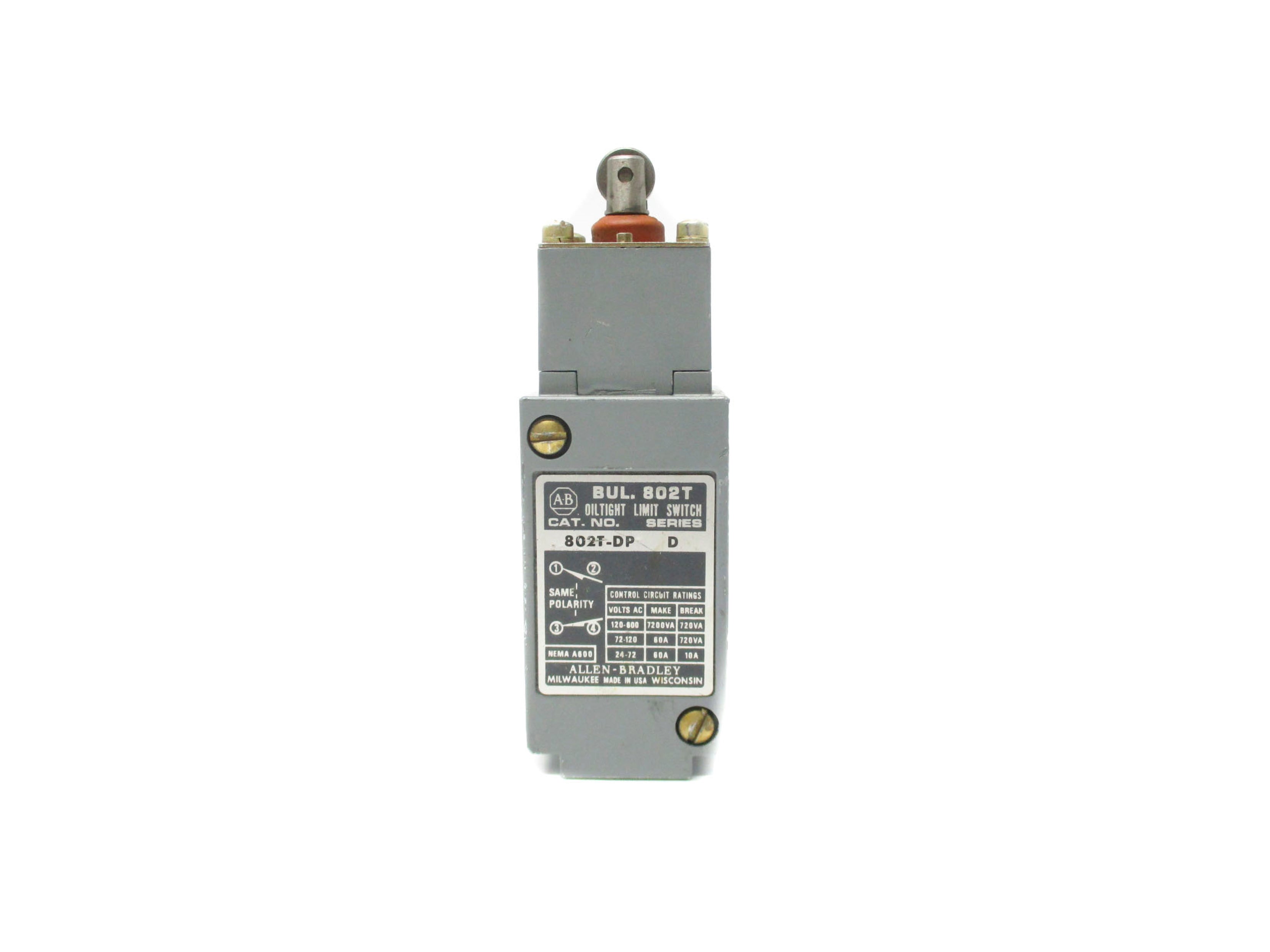 ALLEN BRADLEY 802T-DP SER. D UNMP