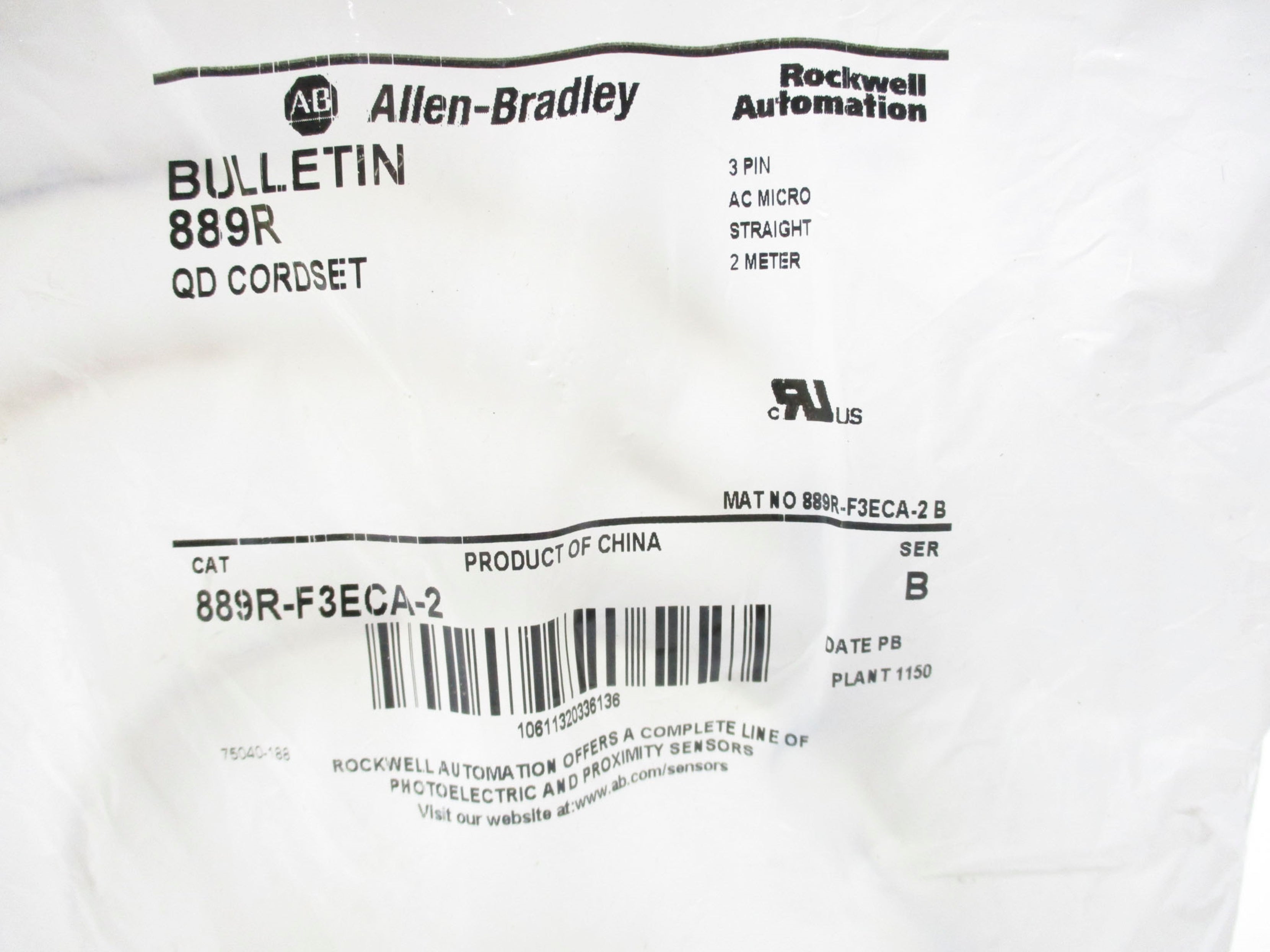 ALLEN BRADLEY 889R-F3ECA-2 SER. B NSMP
