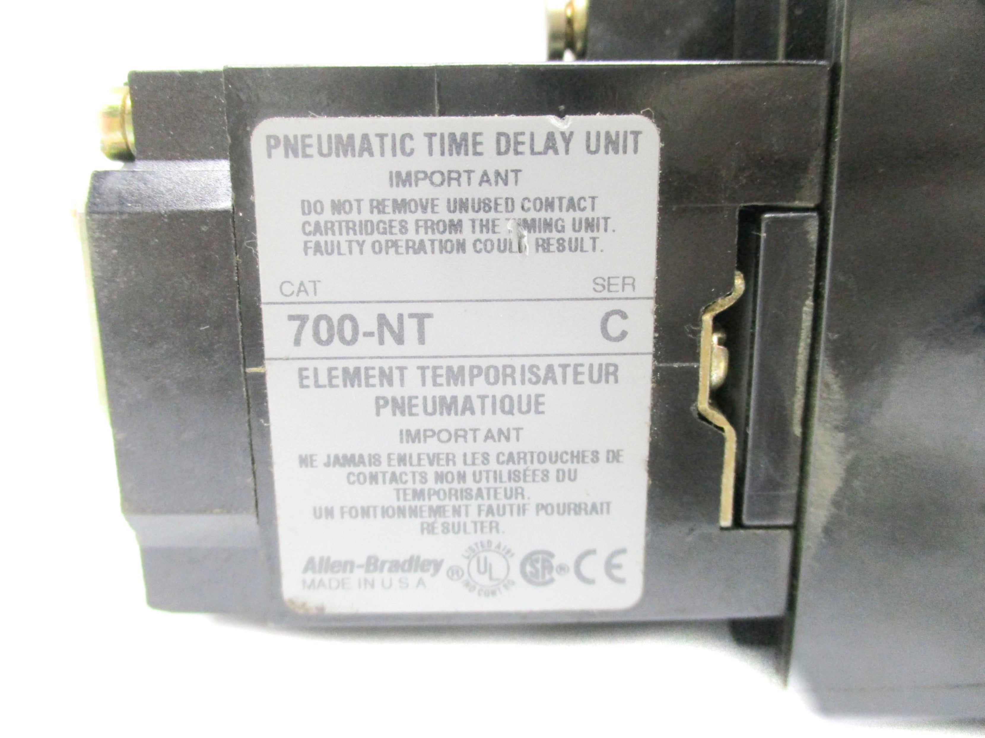 ALLEN BRADLEY 700-N400A1 SER. C 24V UNMP