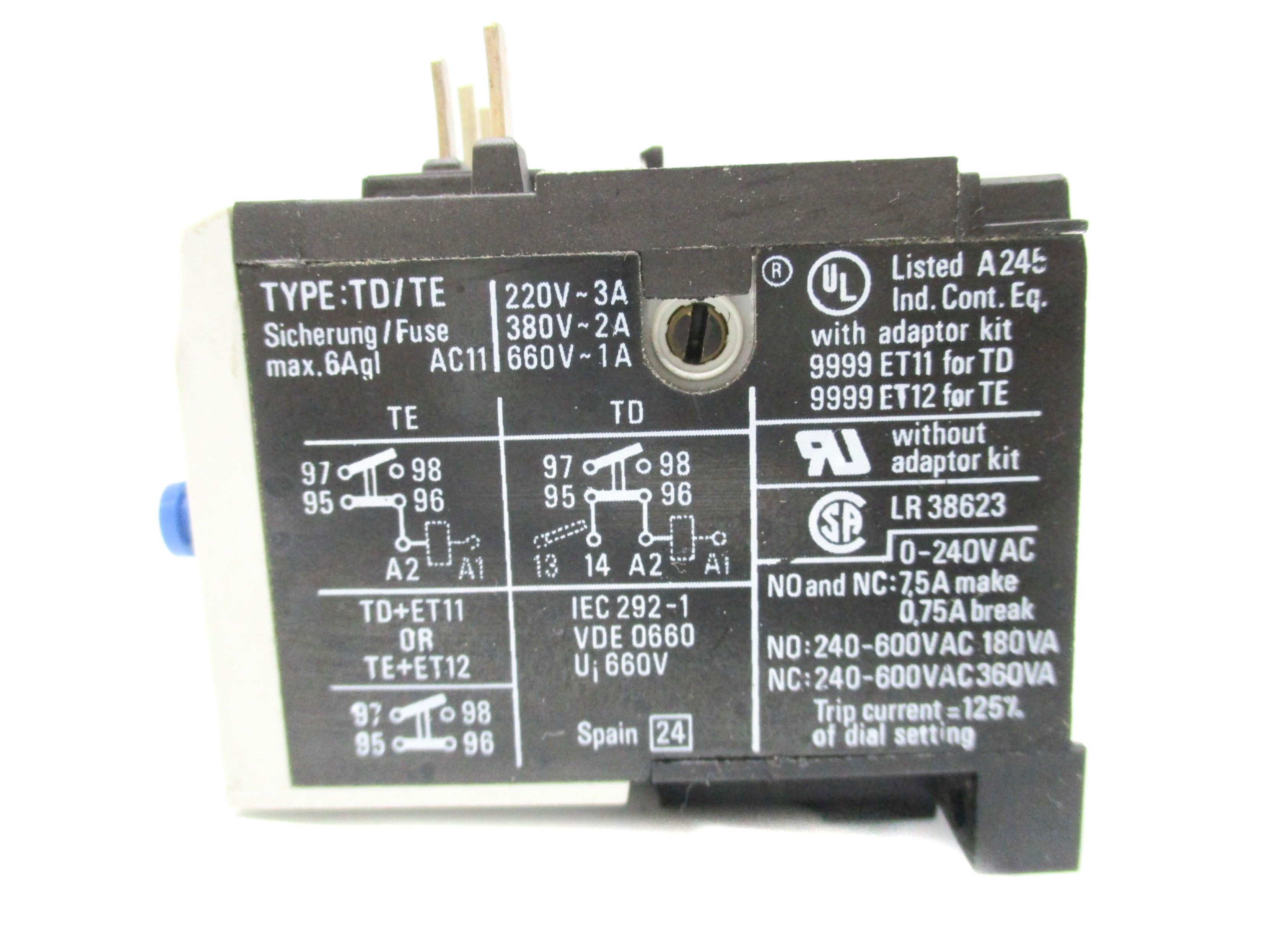 SQUARE D TD/TE TD1,2 660V UNMP