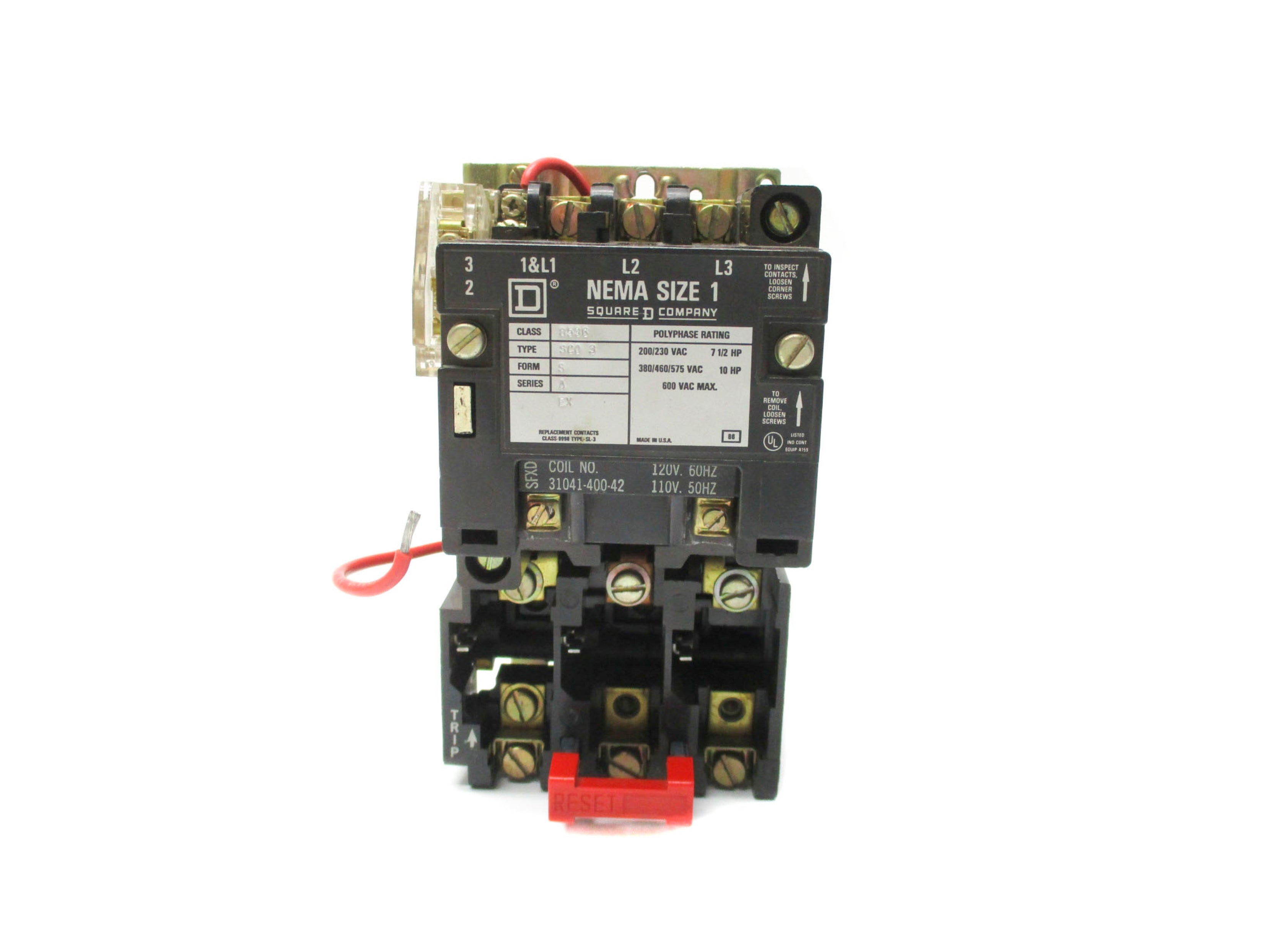 SQUARE D 8536SCO3 SER. A 110/120V UNMP