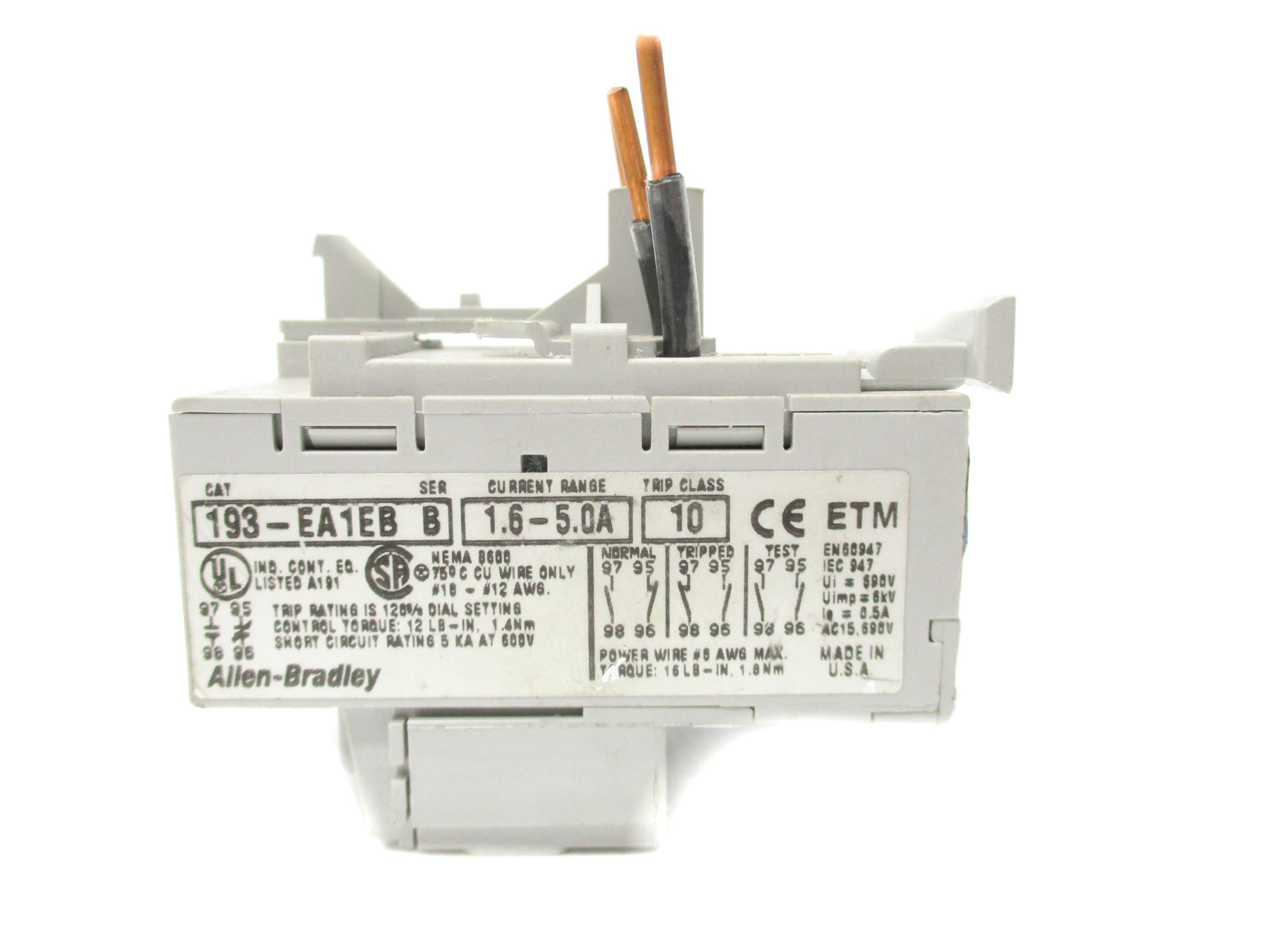 ALLEN BRADLEY 193-EA1EB SER. B UNMP