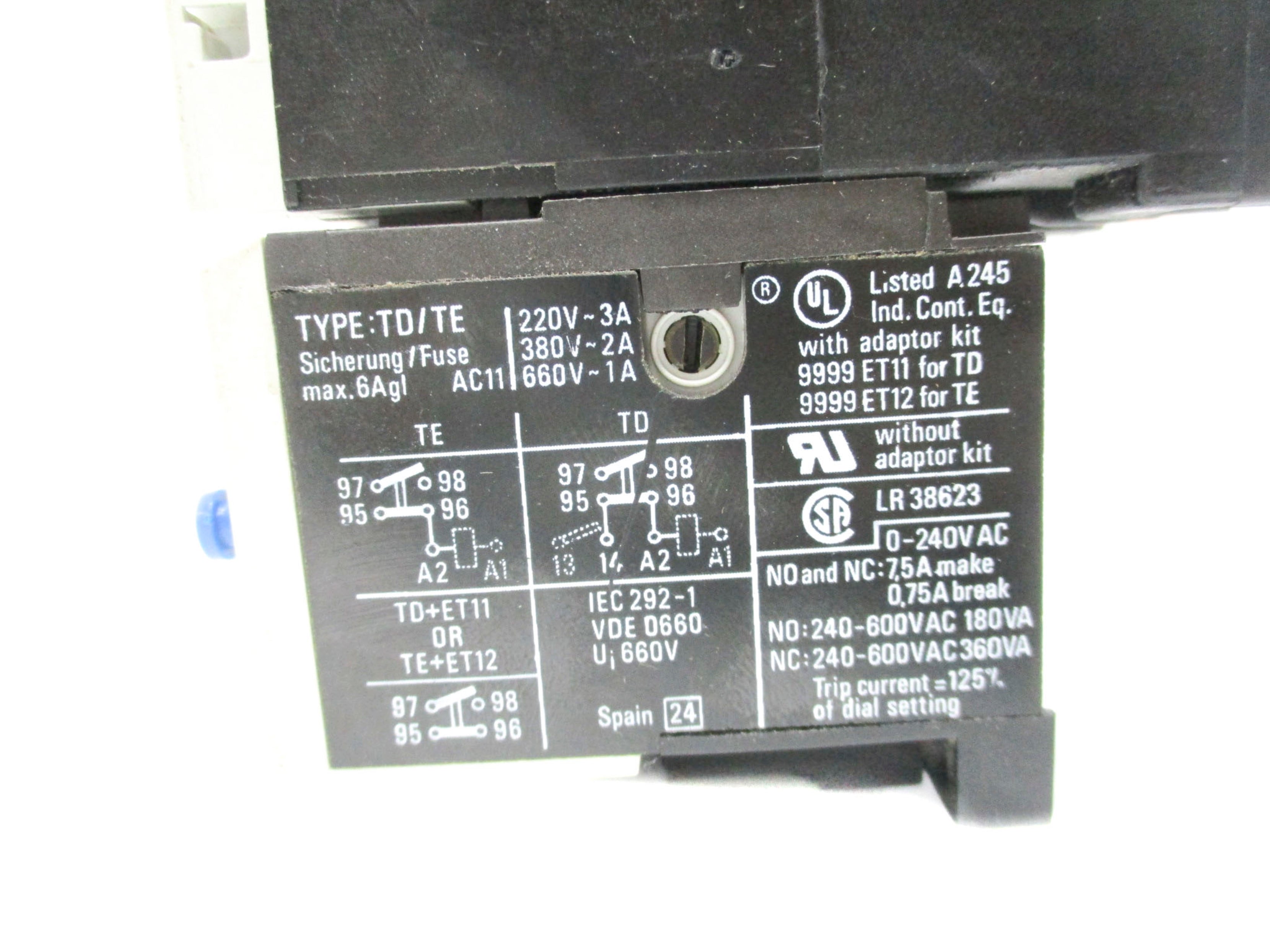 SQUARE D 8502PD3.10E WITH TD/TE UNMP