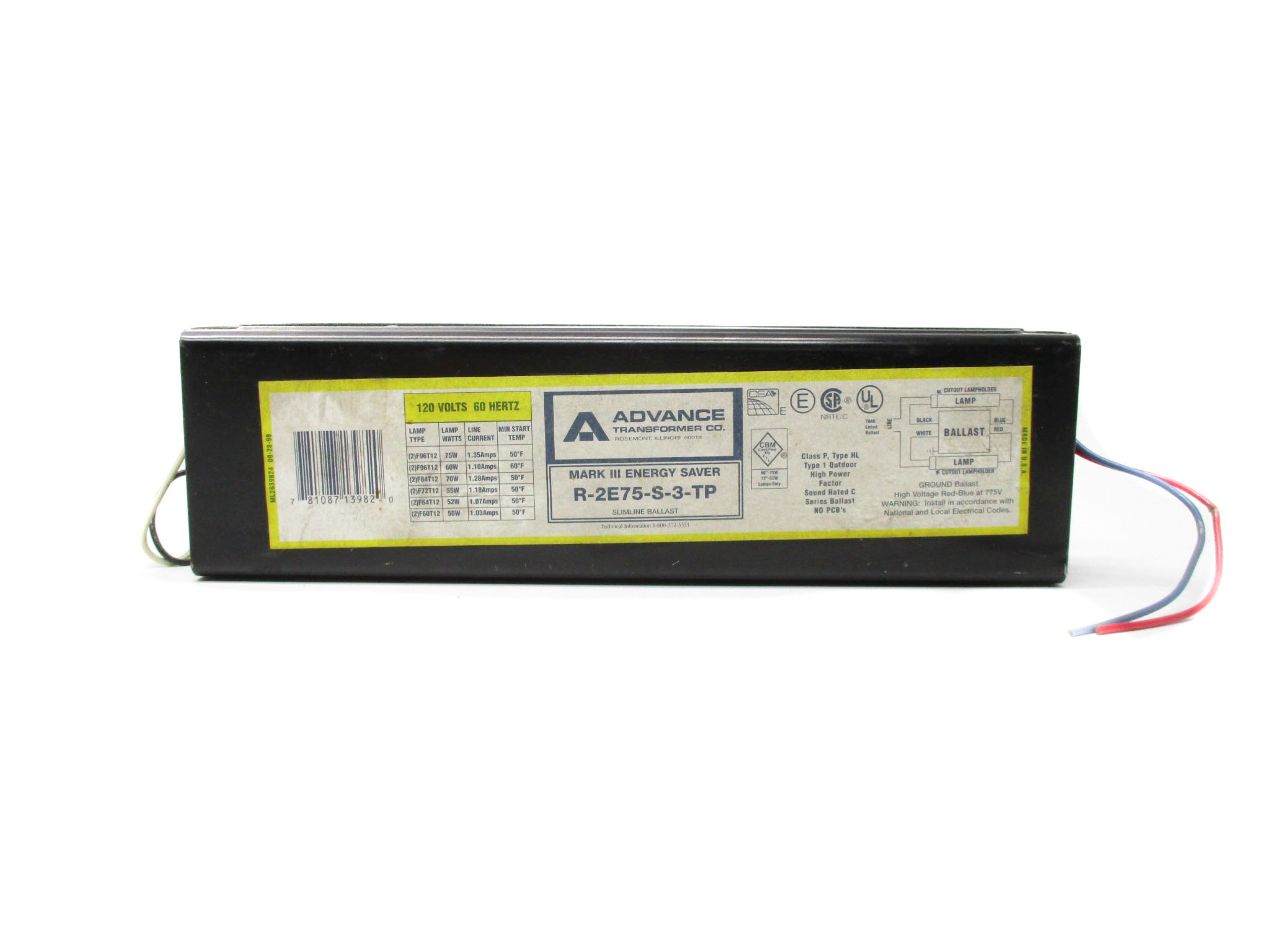 ADVANCE R-2E75-S-TP UNMP