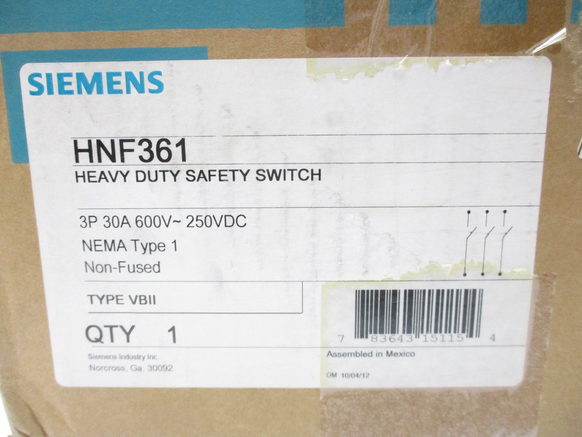 SIEMENS HNF361 NSMP