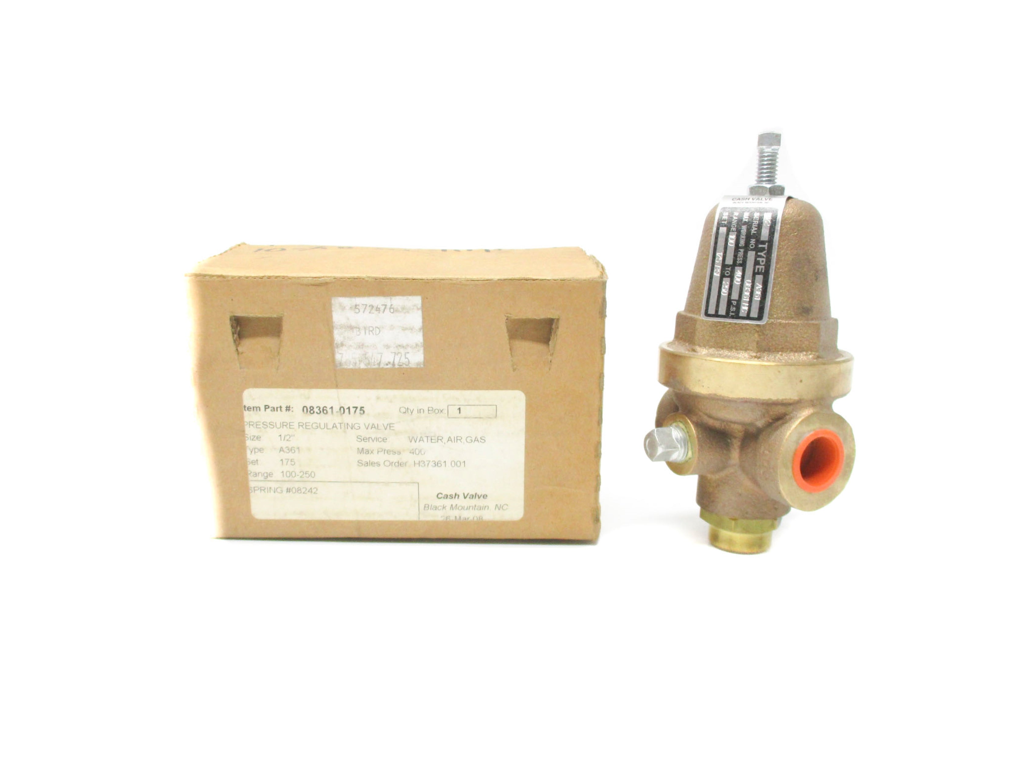 CASH VALVE A361 100-250PSI 1/2" NSMP