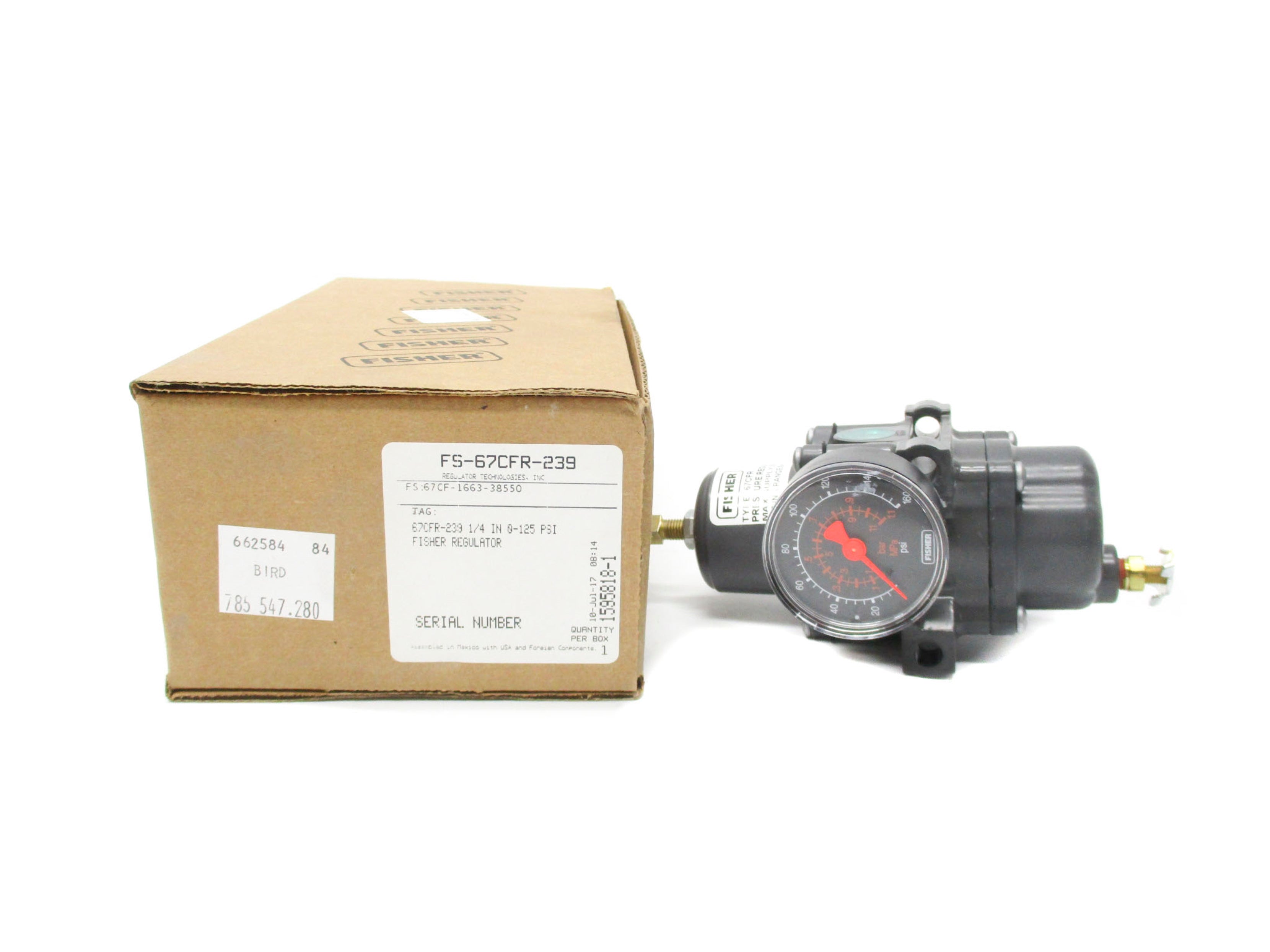 FISHER CONTROLS FS-67CFR-239 0-125PSI NSMP