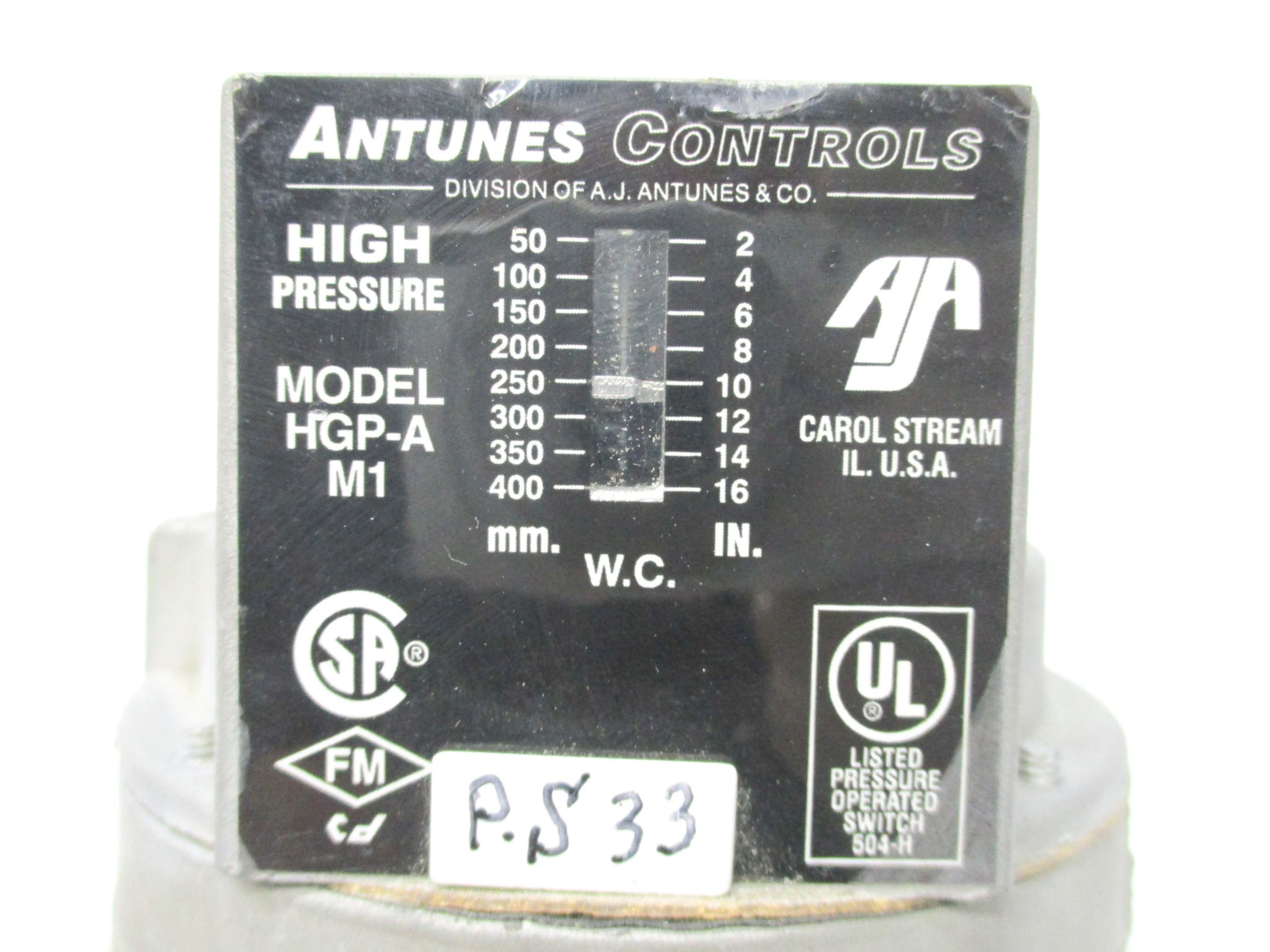 ANTUNES CONTROLS HGP-A M1 (AS PICTURED) UNMP