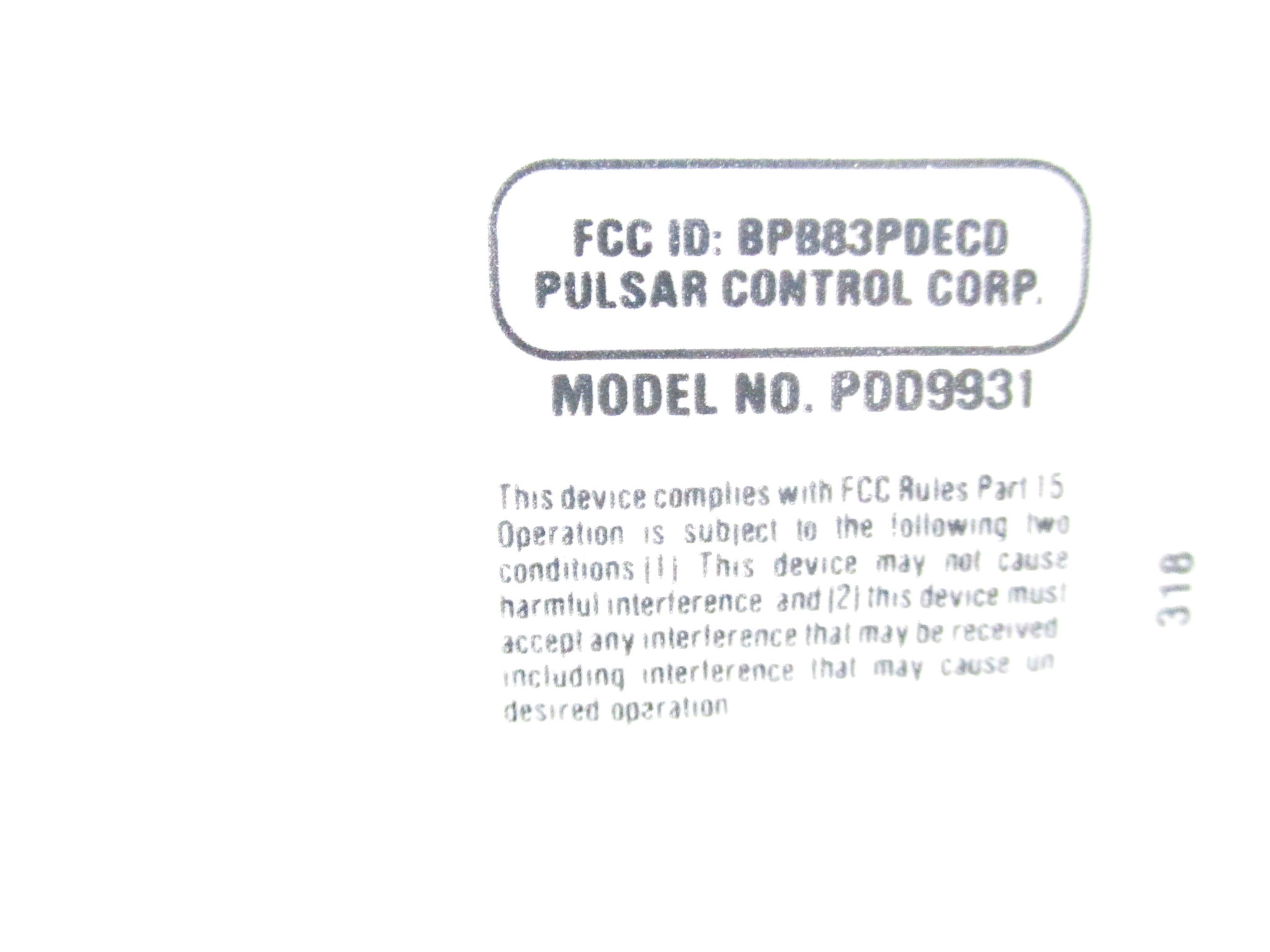 PULSAR PDD9931 NSNP